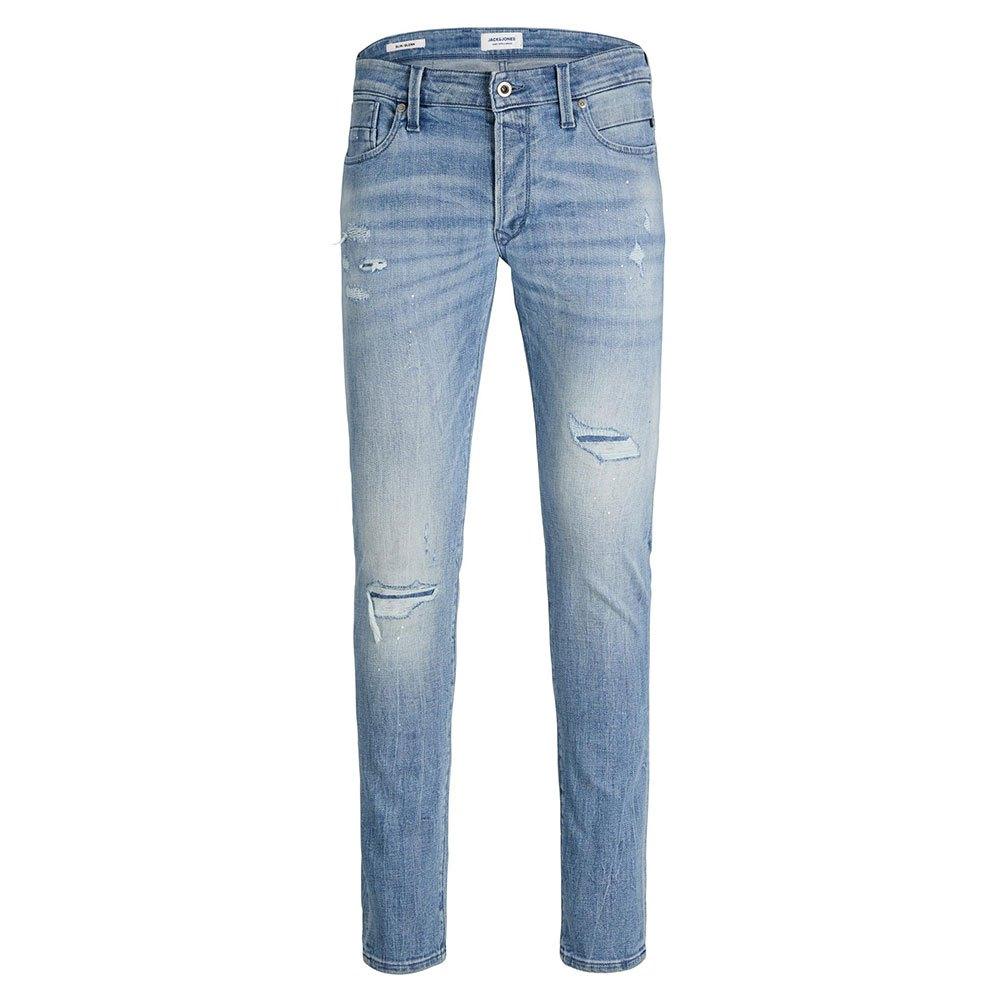 Jack & Jones Glennair 202 Slim Fit Jeans in Blue for Men | Lyst