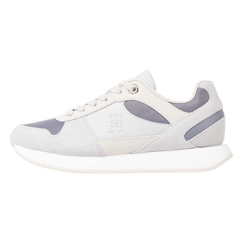 Tommy Hilfiger Essential Runner Trainers in White | Lyst