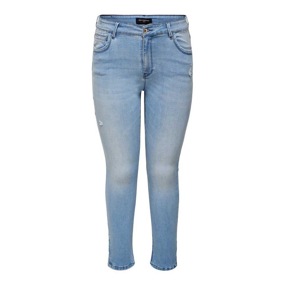 Only Carmakoma Karla Ank Skinny Fit Bj759 Regular Waist Jeans in Blue | Lyst