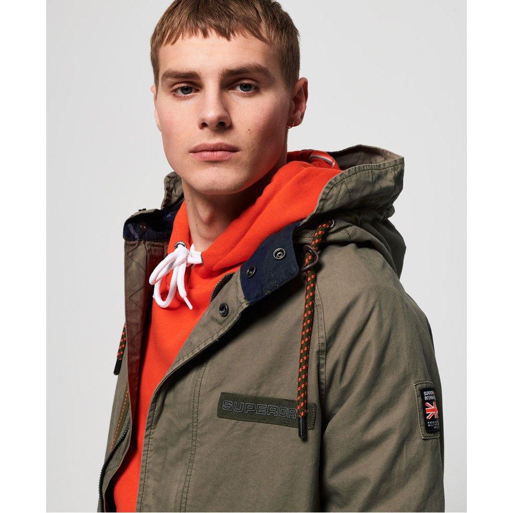 Superdry Rookie Aviator Patched Parka Jacket in Khaki (Green) for Men -  Save 14% | Lyst