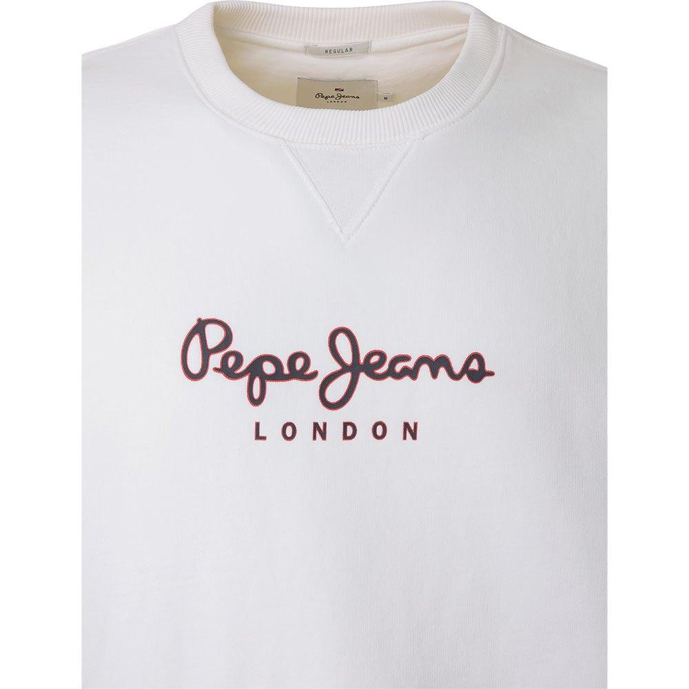 Pepe Jeans Edward Crew Sweatshirt in White for Men | Lyst