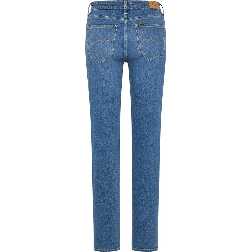 Lee Jeans Marion Straight Mid Jeans in Blue | Lyst