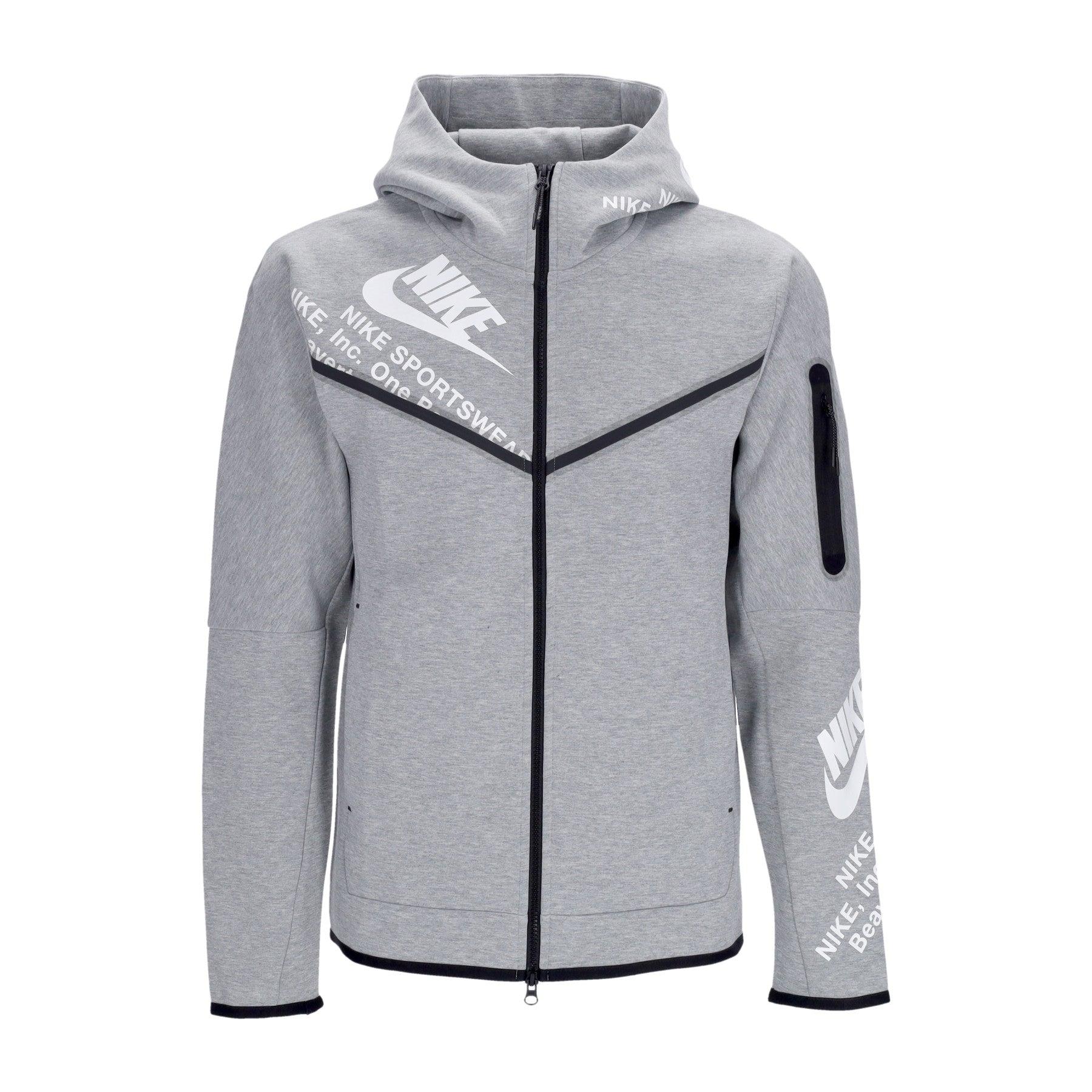 Nike Lightweight Hooded Zip Sweatshirt Tech Fleece Full Zip Wr Gx Hoodie Dk Heather in Gray for Men Lyst