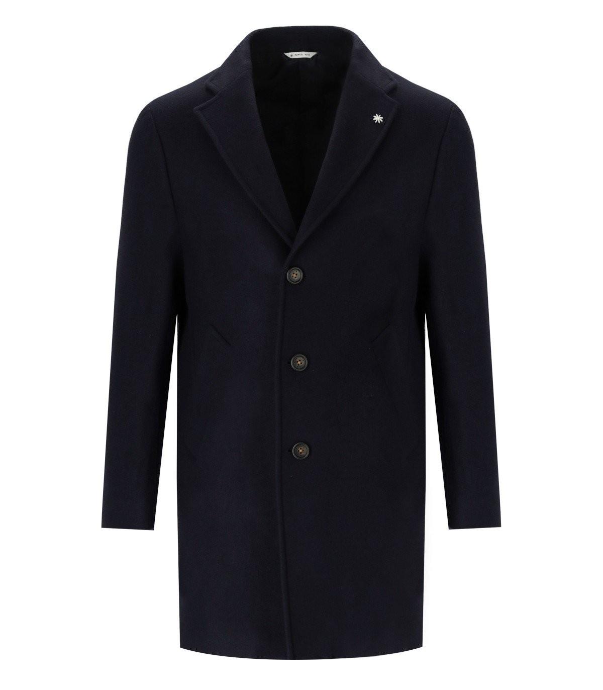 Manuel Ritz Single Breasted Coat in Blue for Men Lyst