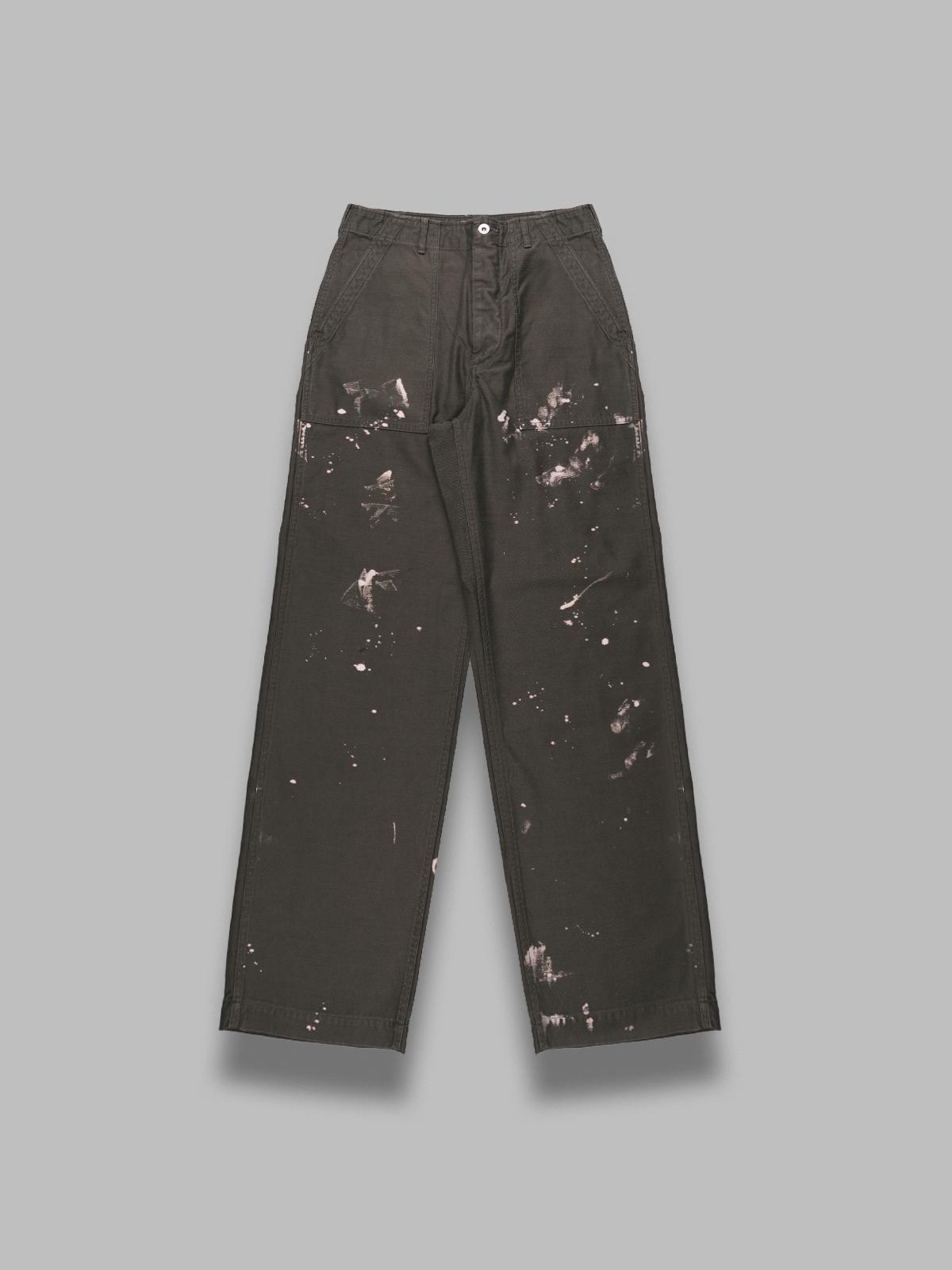 AURALEE Washed Baggy Satin Bleached Baker Pants in Gray for Men | Lyst