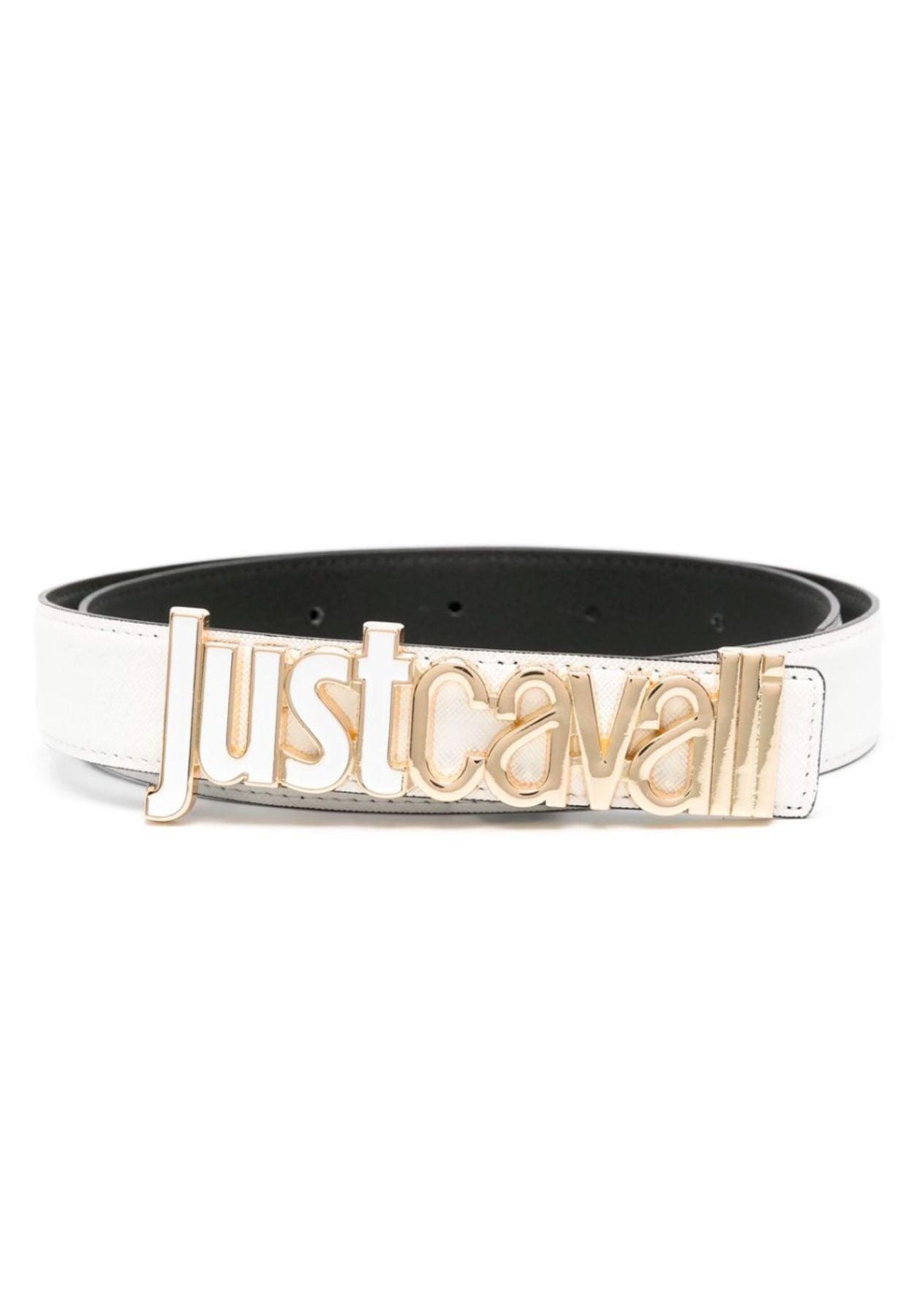 Just Cavalli off white Belt with silver Logo Buckle Just Cavalli Belts for Women for sale | eBay main image 4