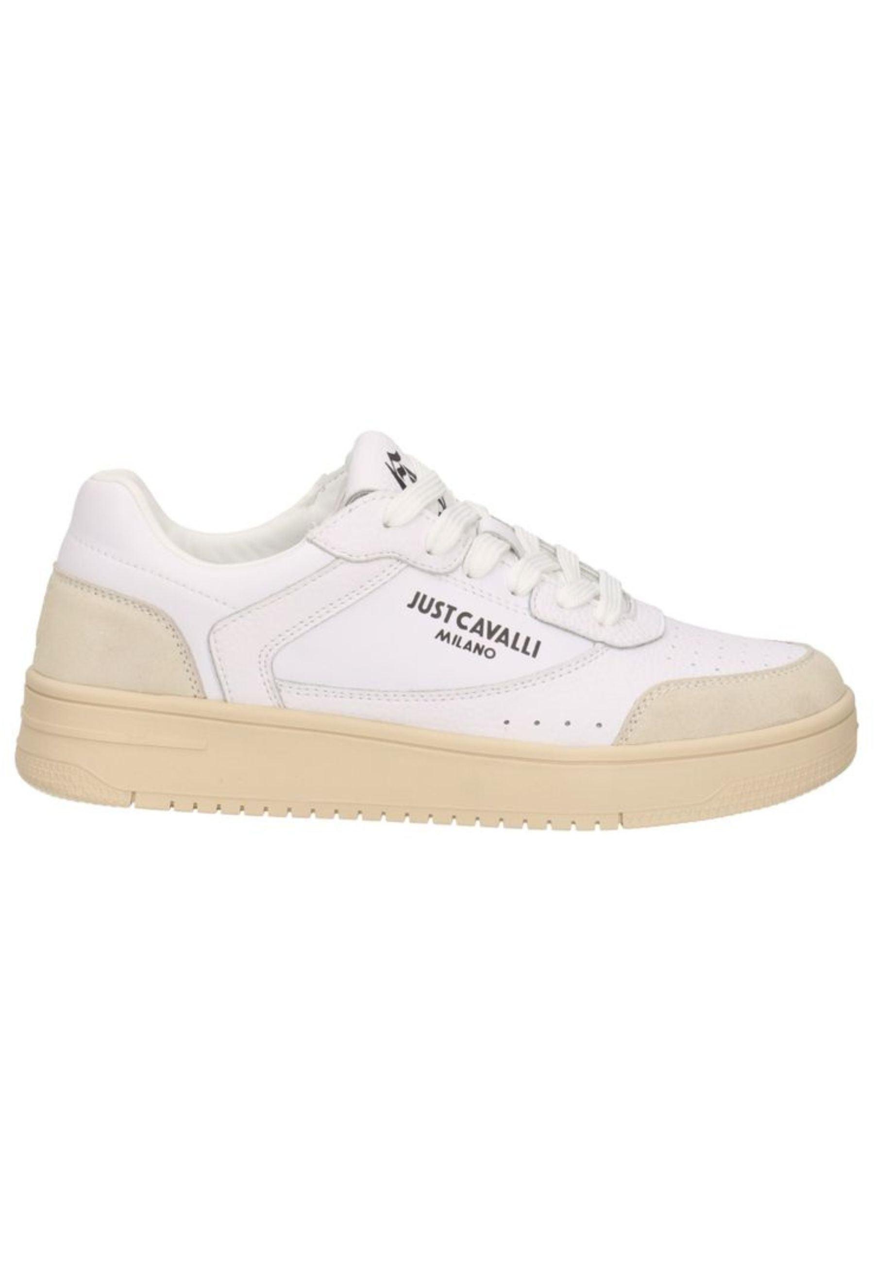 スニーカー JUST CAVALLI Men Sneakers White 77QA3SL9ZPA71 003 Just Cavalli Outlet: Sneakers men - White | Just Cavalli