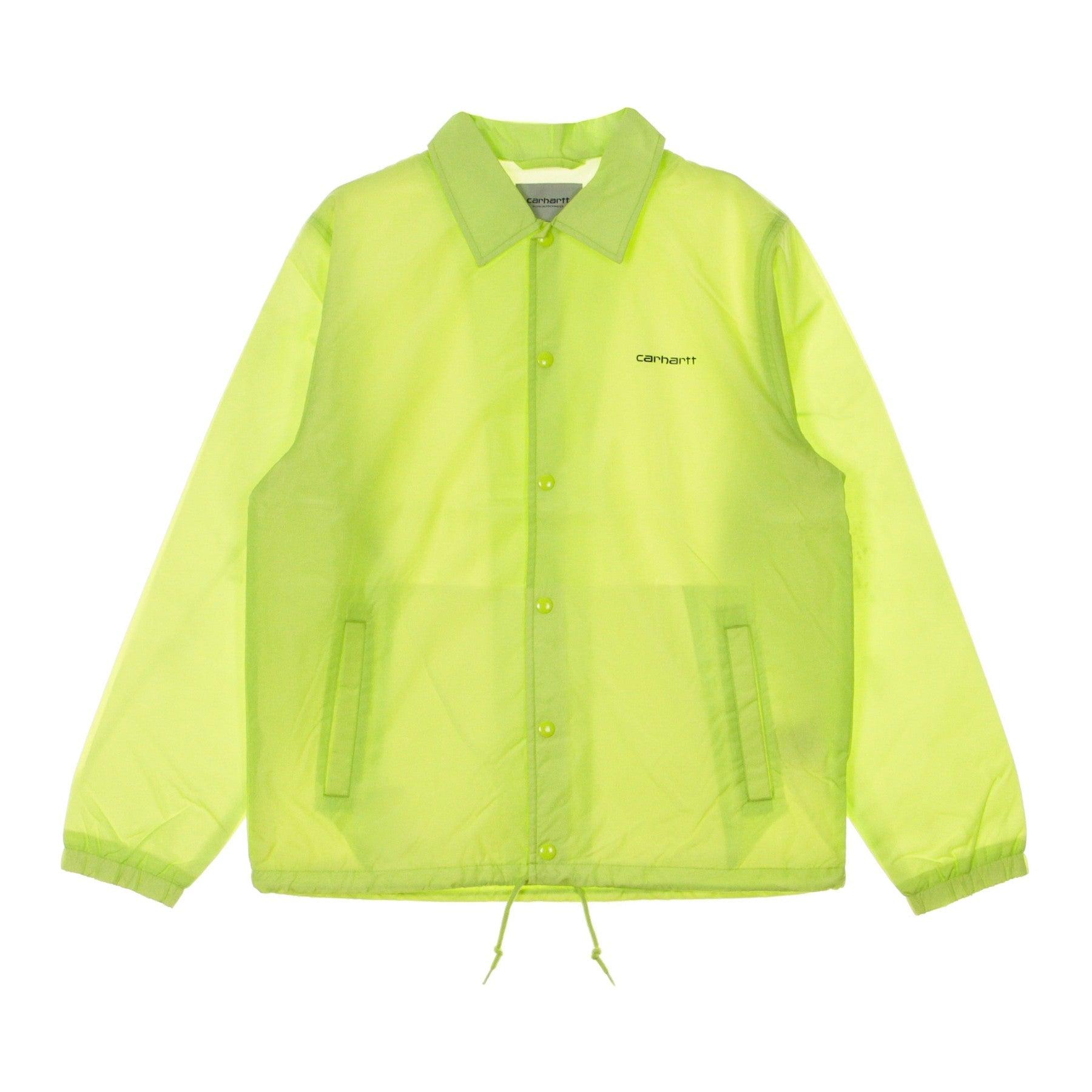 Coach Jacket Veste Coach Script Pour Homme Citron Vert Noir Carhartt pour homme en coloris Jaune Lyst
