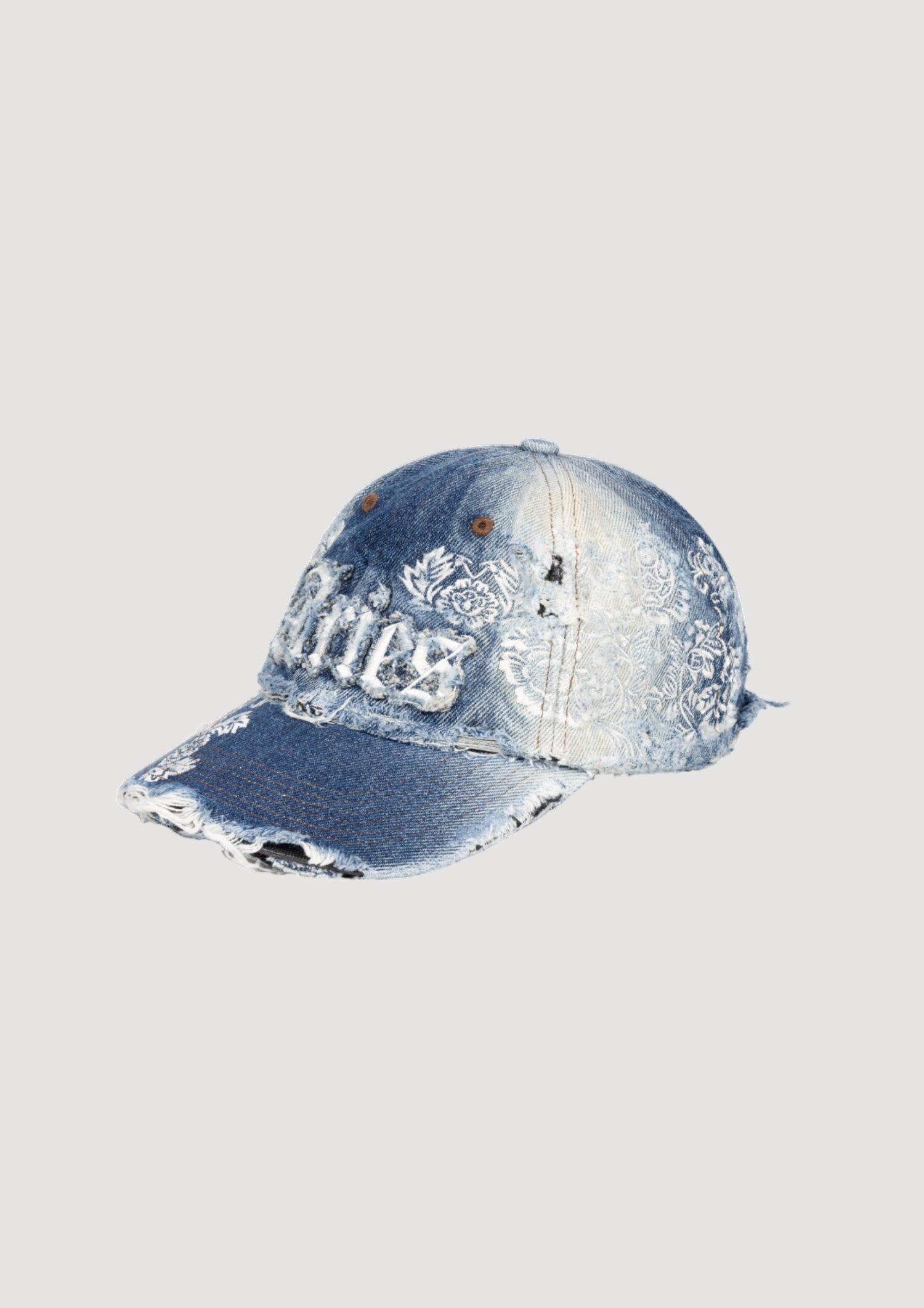 Aries Destroyed Lace Cap in Blue for Men | Lyst