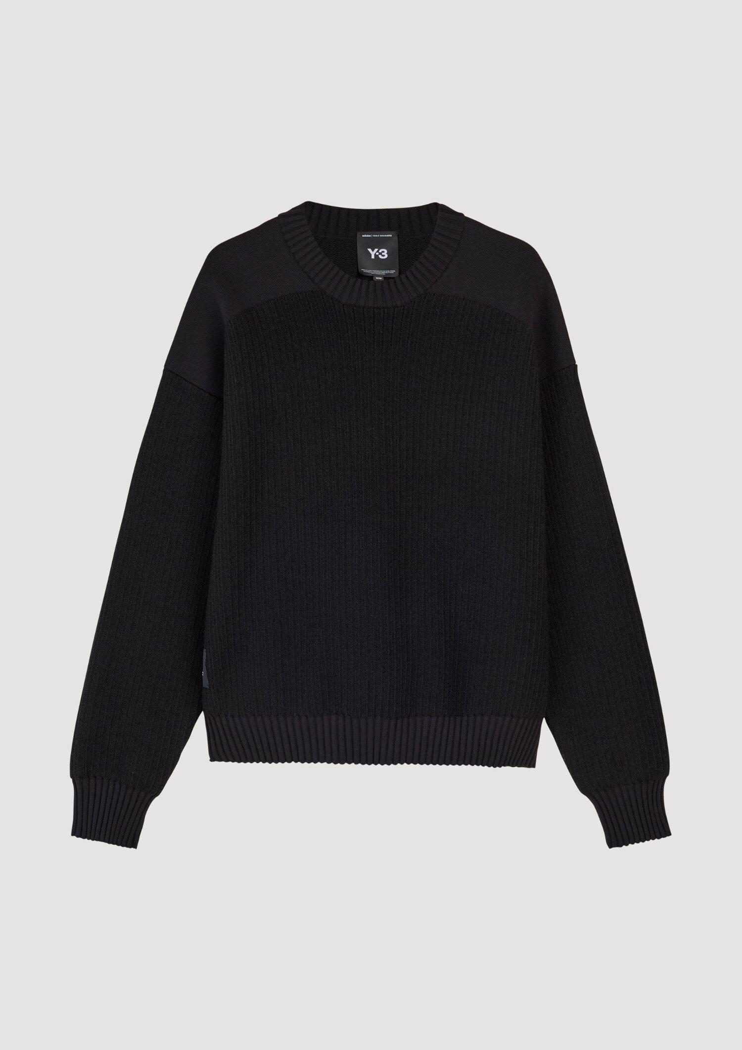 「Y's」pullover black knitt Y-