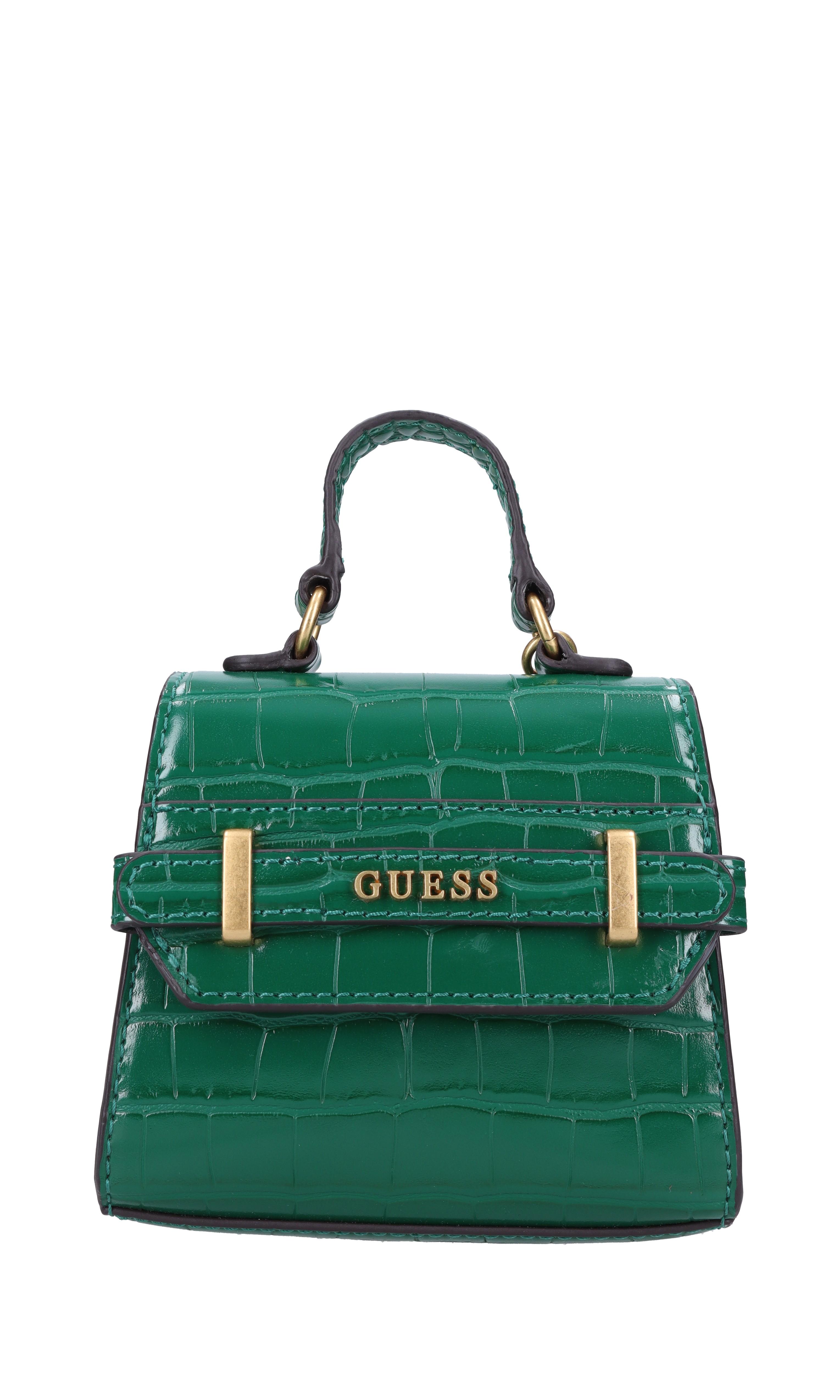 Guess Green Handbag Buy Guess Logo Detail Textured Shoulder Bag In