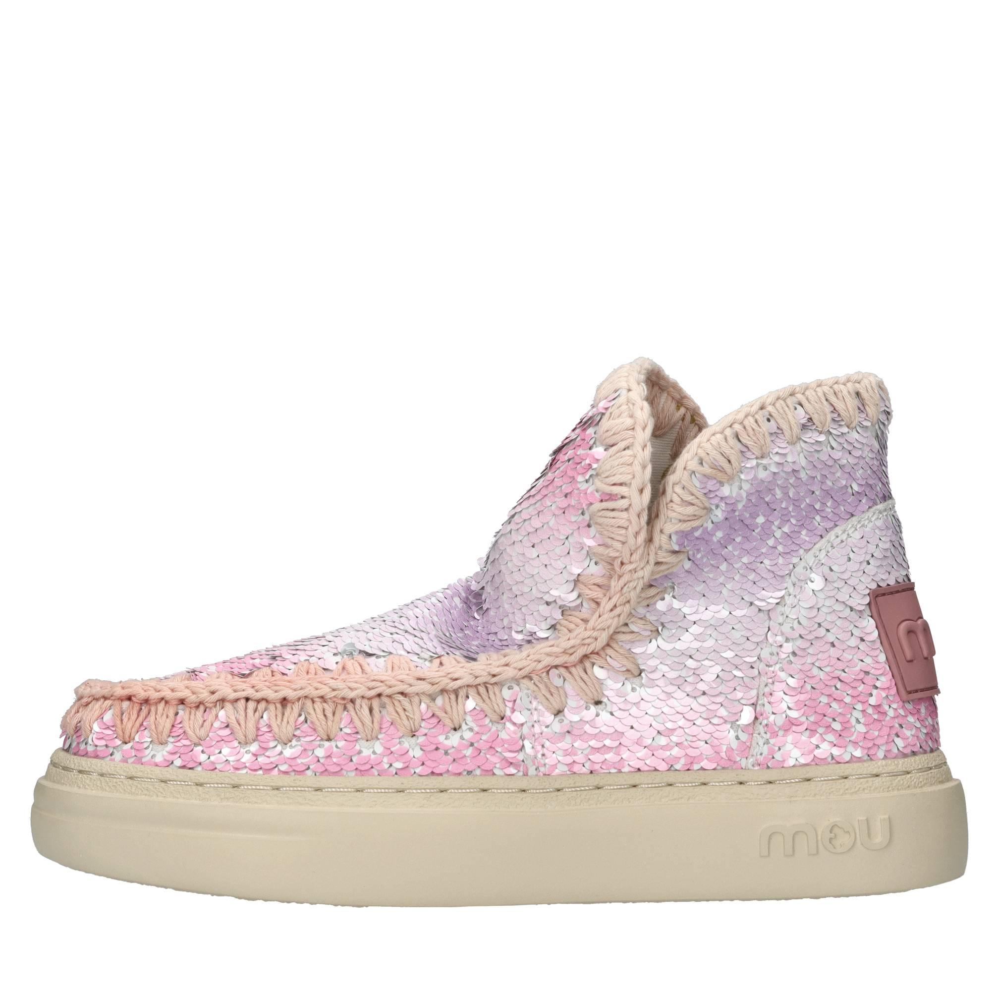 Bottines The Shoes Lacets - Imitation Daim Rose Poudré - Taille 37