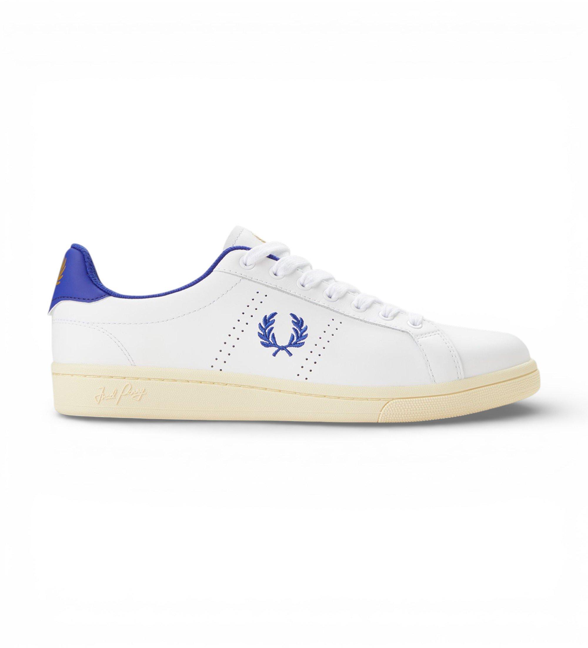 Fred Perry White Sneakers with Gold Laurel Logo Leather Trainers Fred Perry B721 Leather Sneaker Fred Perry  main image 2