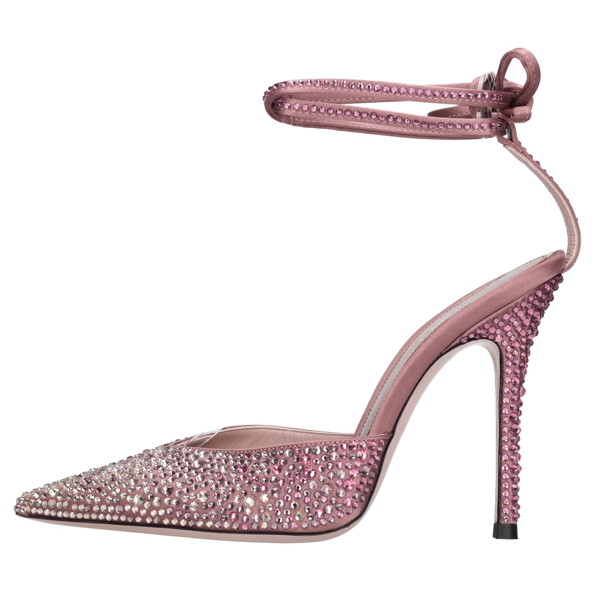 サンダル・ミュール Gedebe High-Heeled Fuchsia Sandals With Intertwined Straps CGZL231850_Fuchsia_2_grande.