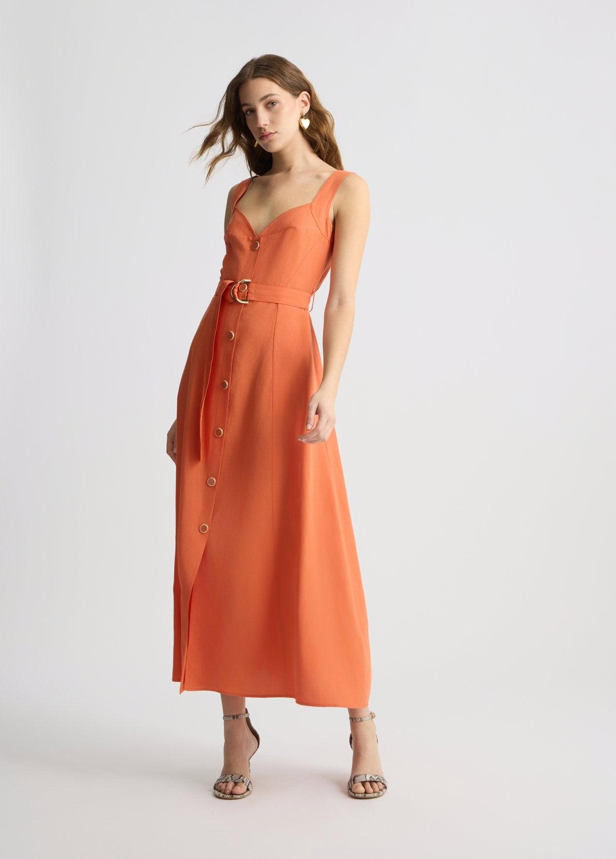 ワンピース LIU JO Woman Dress Natural WA5386MA44M C3721 Long a-line cotton dress Naturale pop natural Liu Jo - Women
