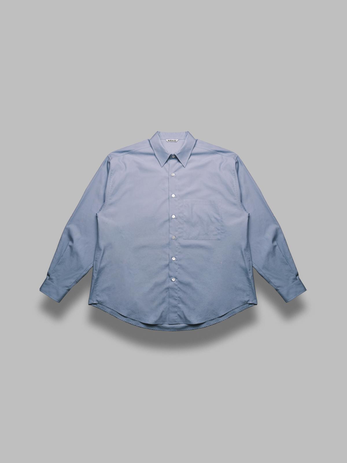 AURALEE Washed Finx Twill Big Shirt in Blue for Men | Lyst