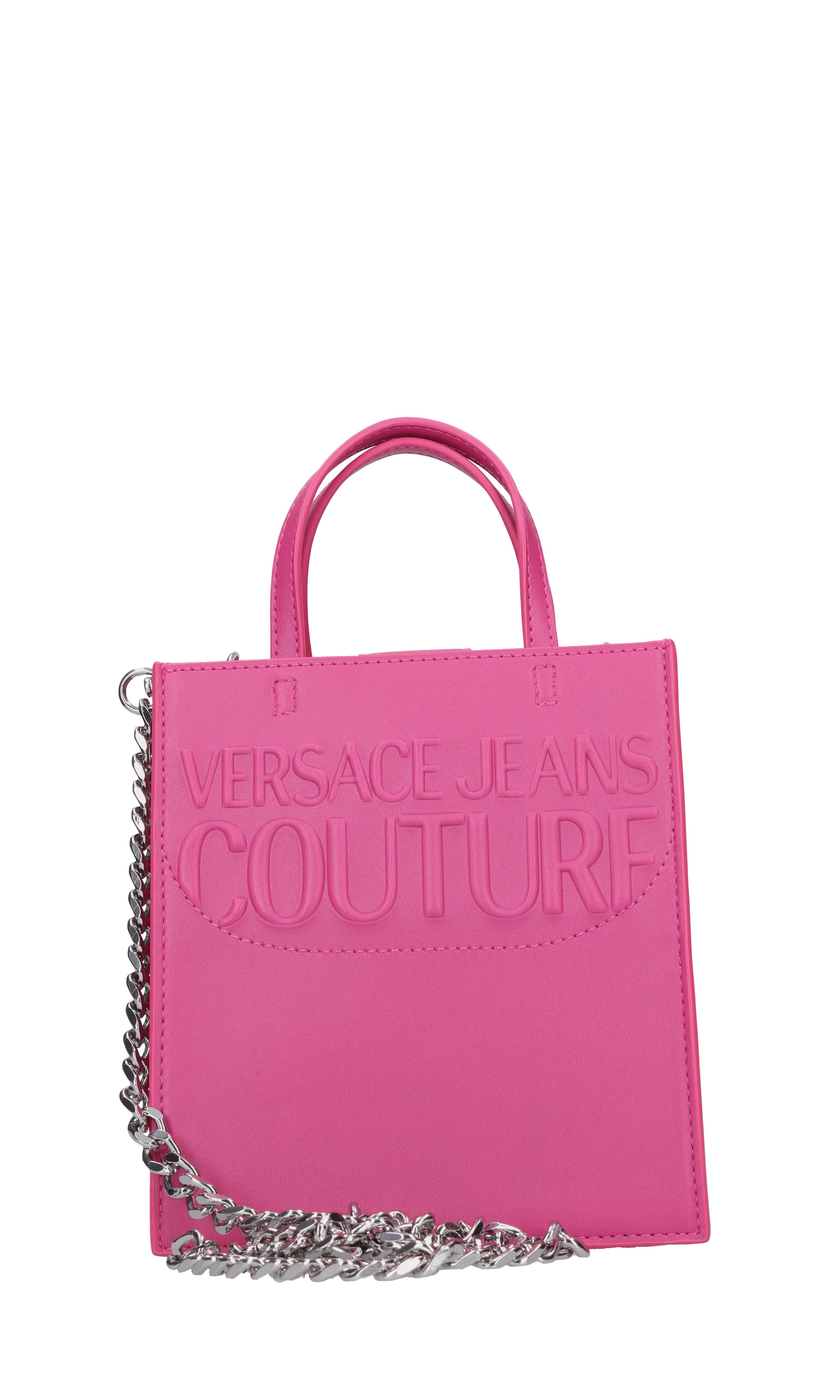 VERSACE JEANS COUTURE ハート型ショルダーバッグ　ピンク Versace Jeans Couture Heart-shaped shoulder bag|74VA4BL6ZS467406