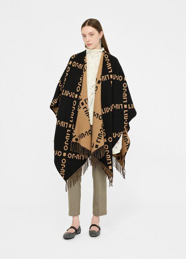Poncho De Plage Liu Jo L/XL - Mousseline De Soie, Motif Floral Multicolore, Occasion Très Bon état