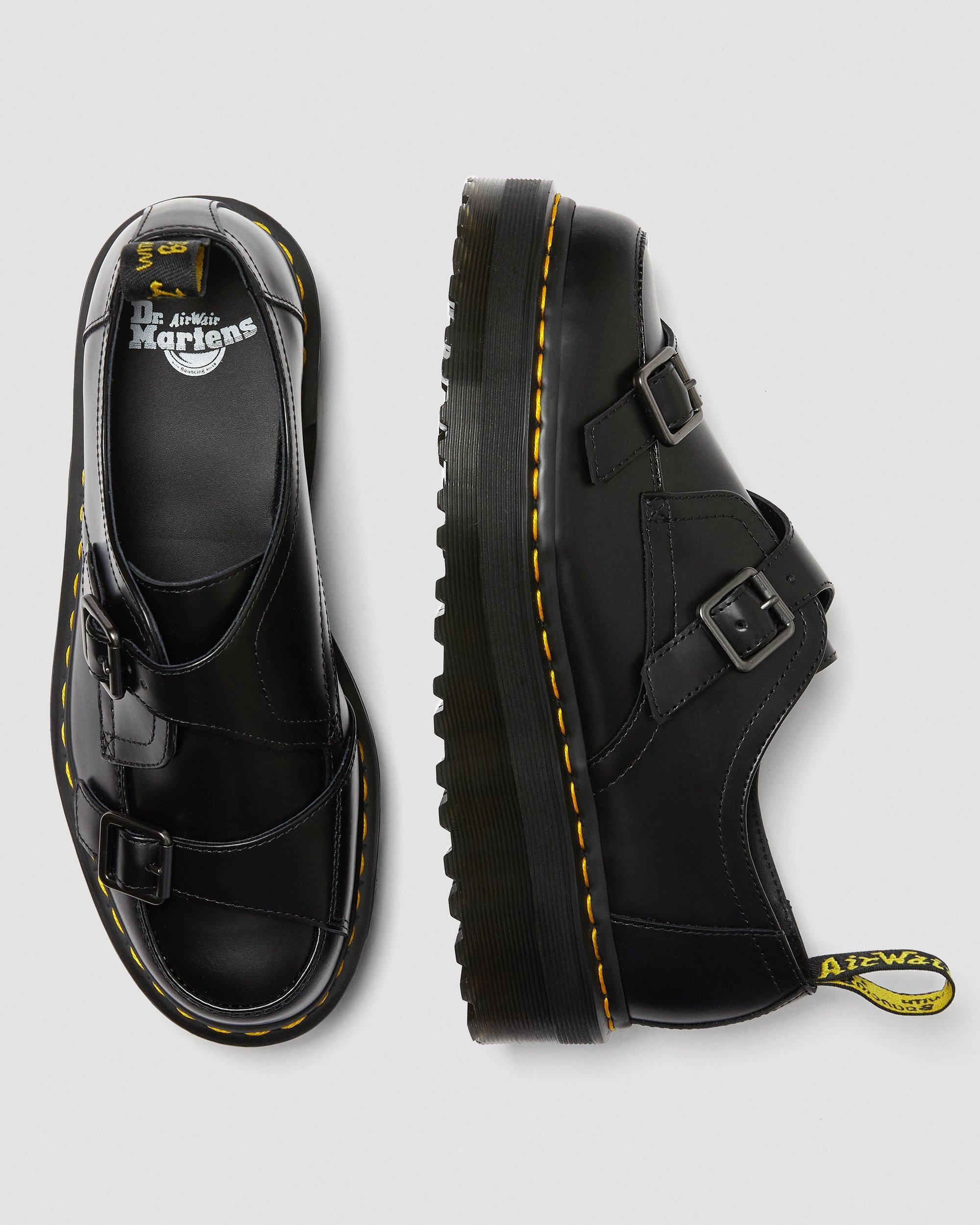Dr. Martens Sidney Monk Strap Creeper Platform Shoes in Black for Men | Lyst