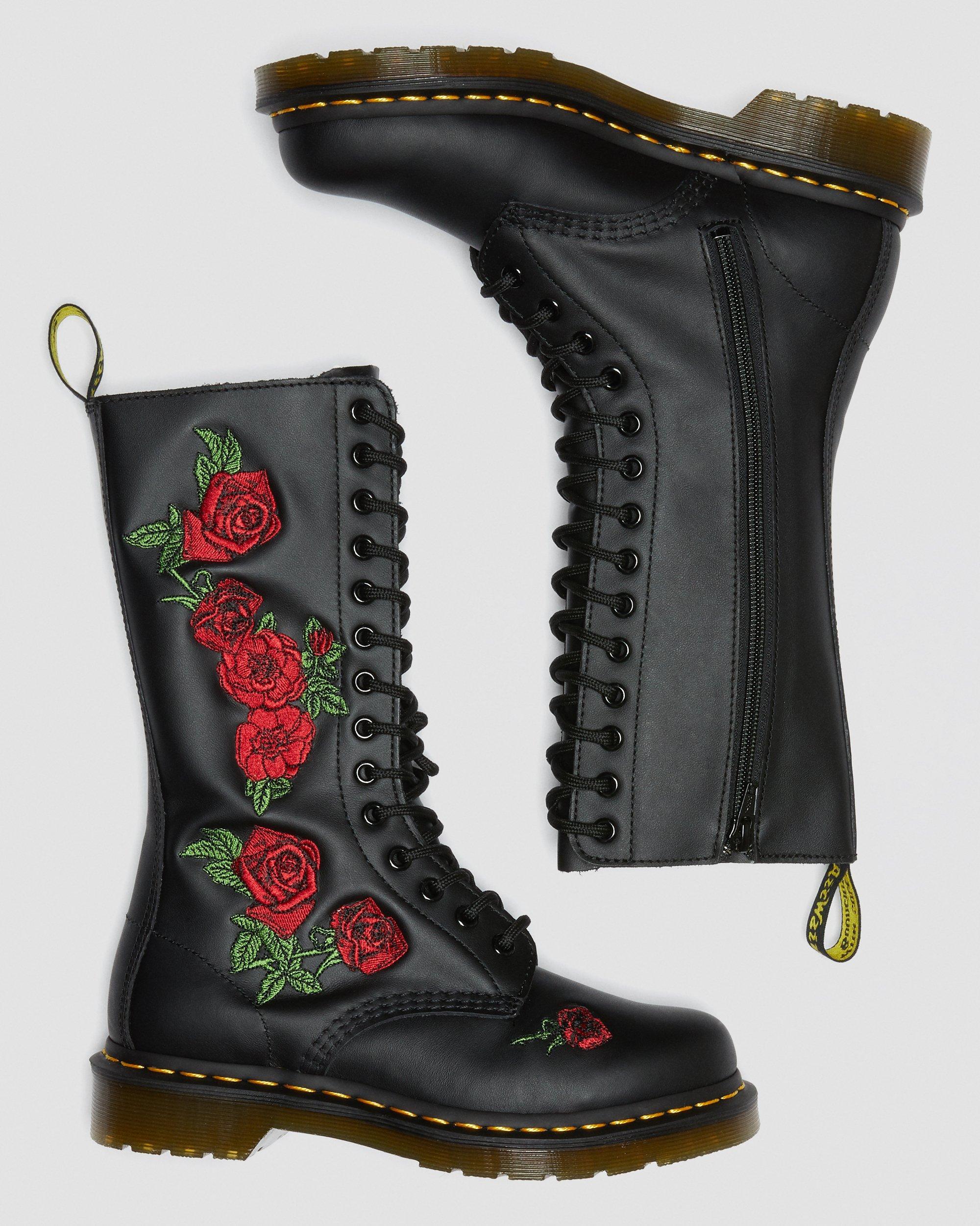 Dr marten boots with hotsell roses
