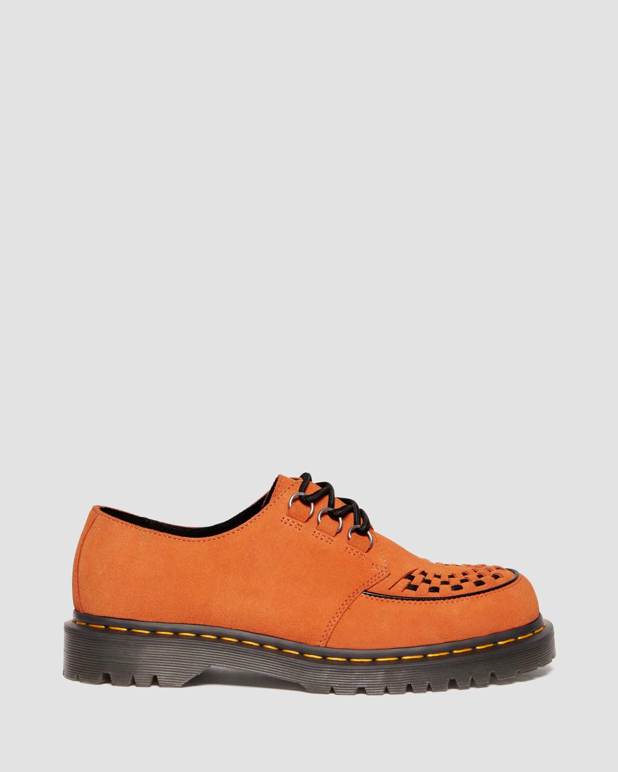 Dr. Martens Ramsey Woven Suede Creepers in Orange for Men | Lyst