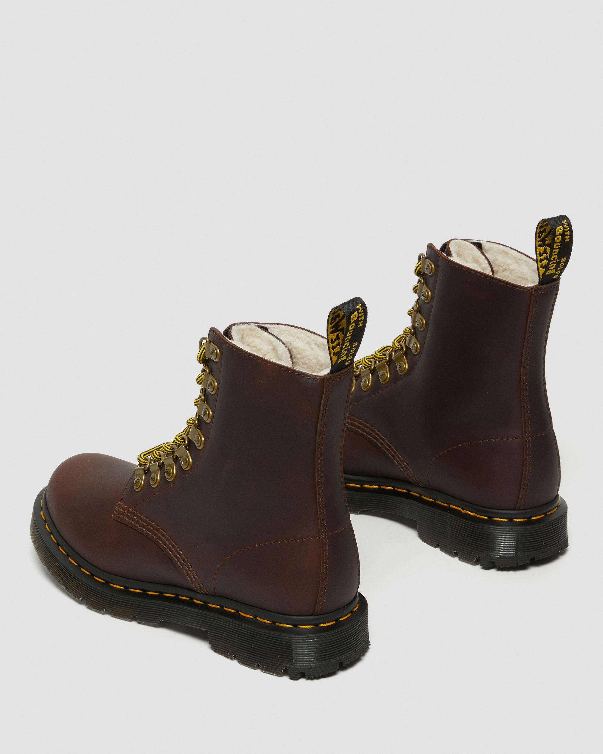 Dr. Martens 1460 Pascal Dm's Wintergrip Leather Ankle Boots Dark in Brown |  Lyst