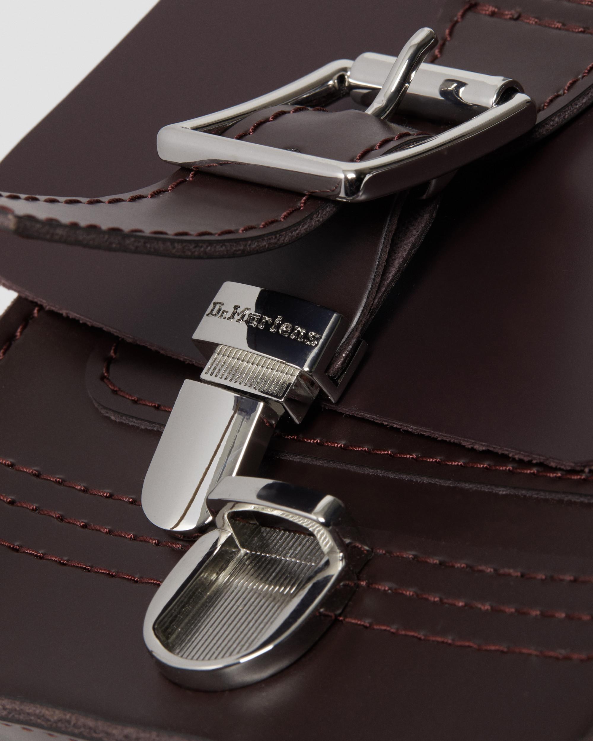 Dr Martens★LEATHER VERTICAL CROSSBODY BAG★BURGUNDY Kiev Smooth Leather Vertical Crossbody Bag in Burgundy | Dr
