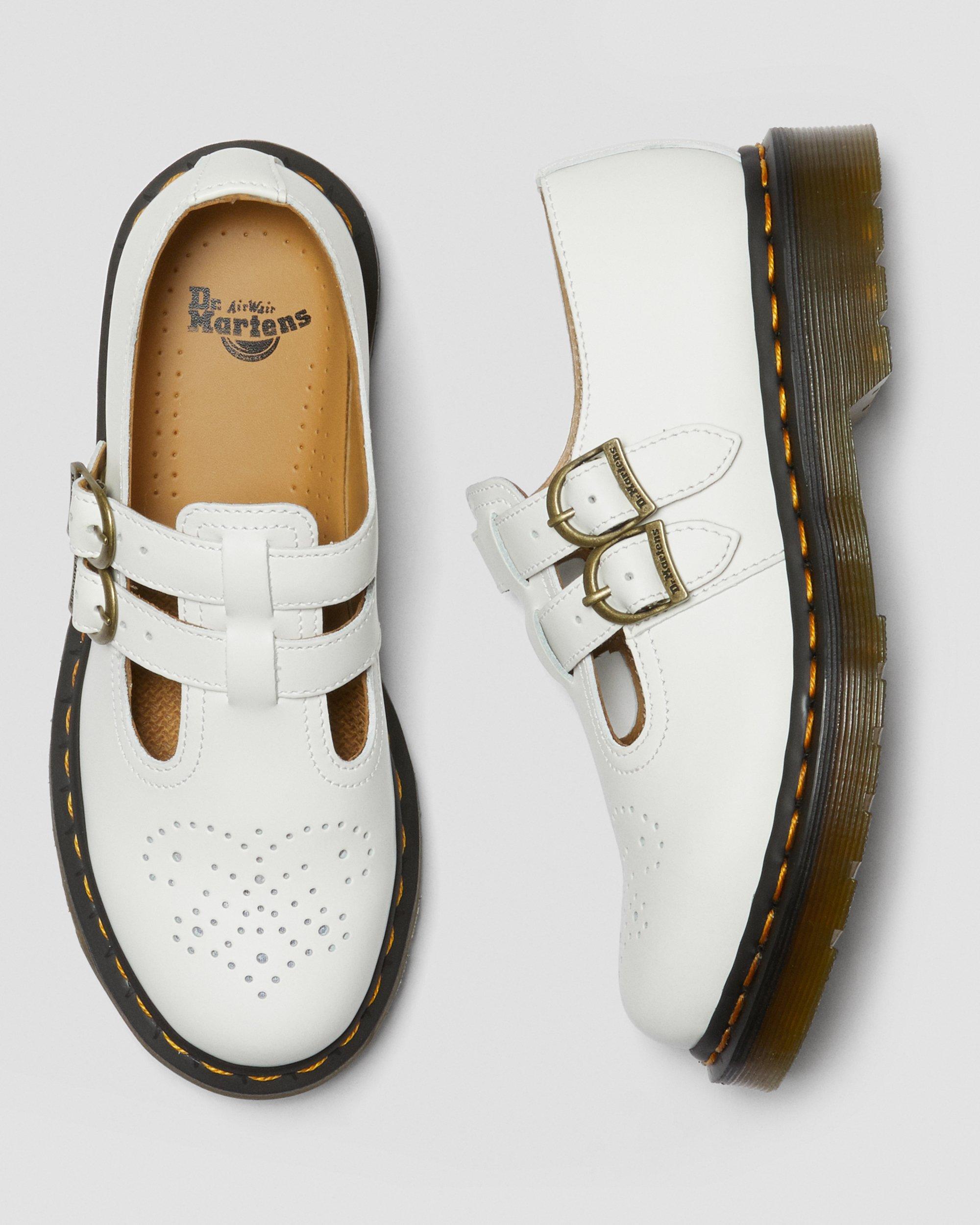Dr. Martens 8065 Smooth Leather Mary Jane Shoes in White Lyst