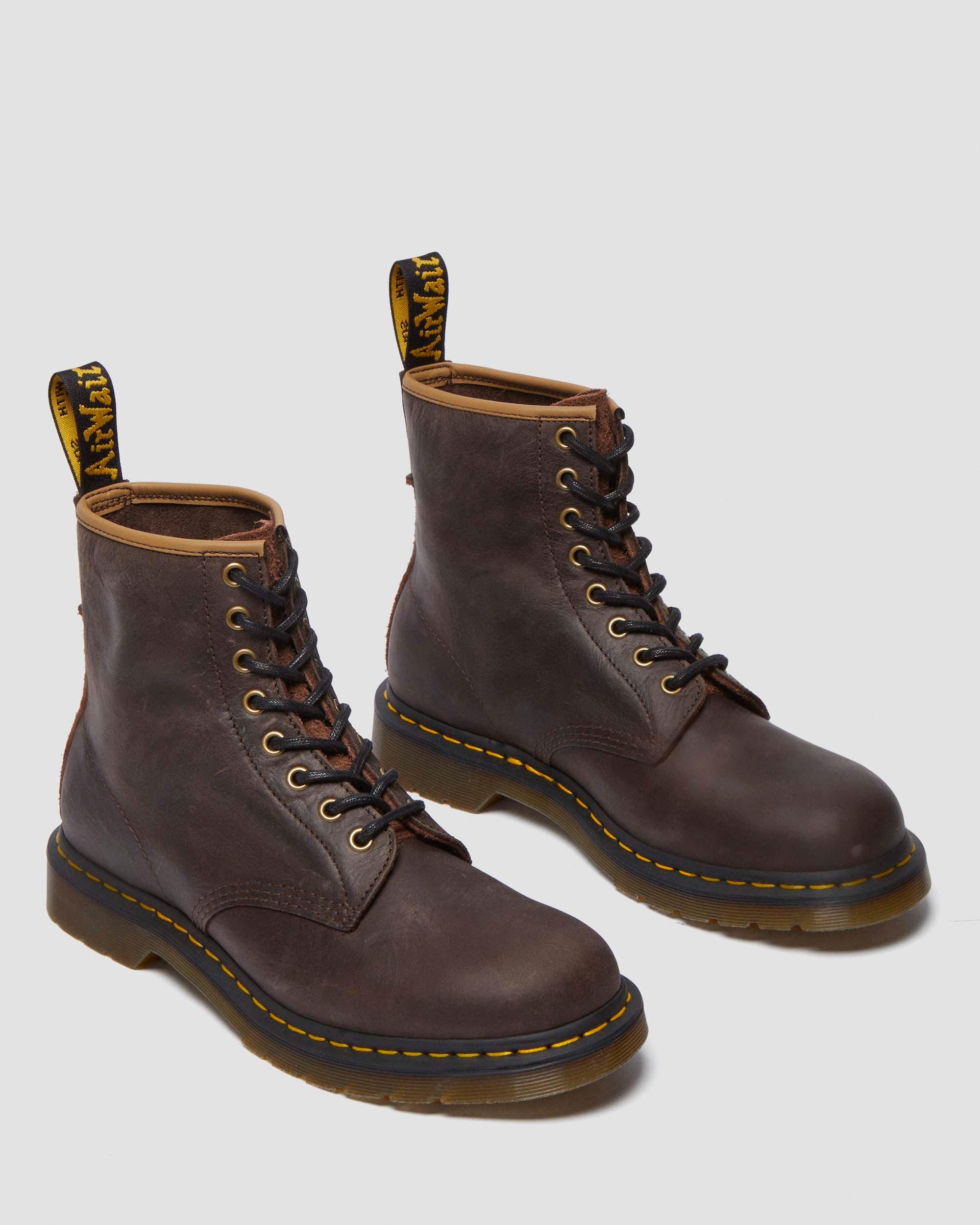 Dr. Martens 1460 Antique Pull Up Lace Up Boots in Brown for Men Lyst