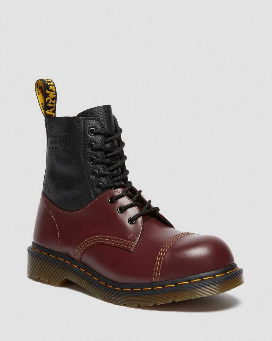Dr. Martens 1460 1461 Mm6 Steel Toe Leather Boots in Brown for Men Lyst UK