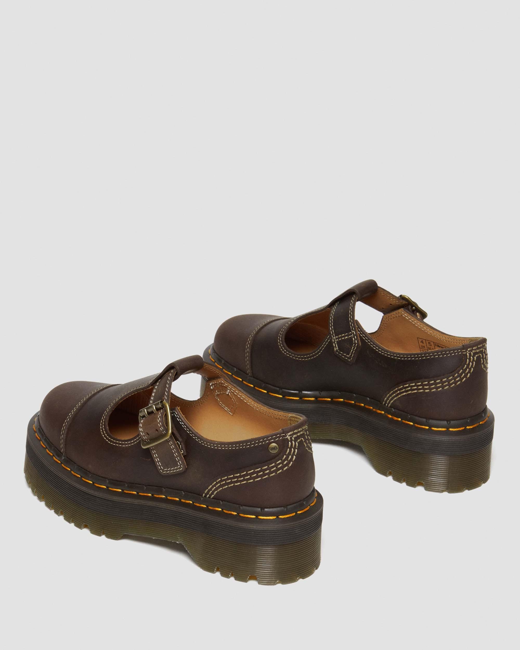 Dr. Martens Bethan Arc Crazy Horse Leather Platform Mary Jane