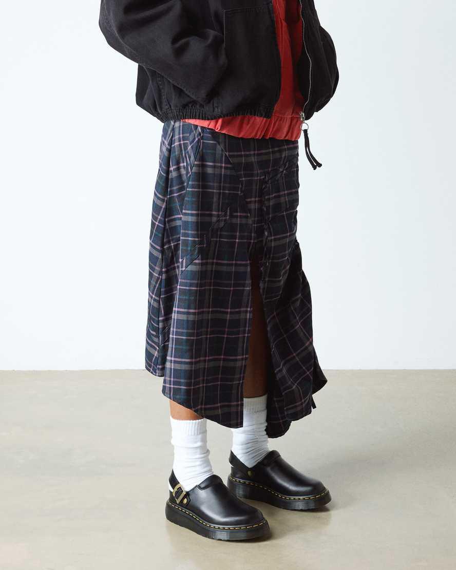 Dr. Martens Laketen Leather Platform Mules Shoes in Black for Men