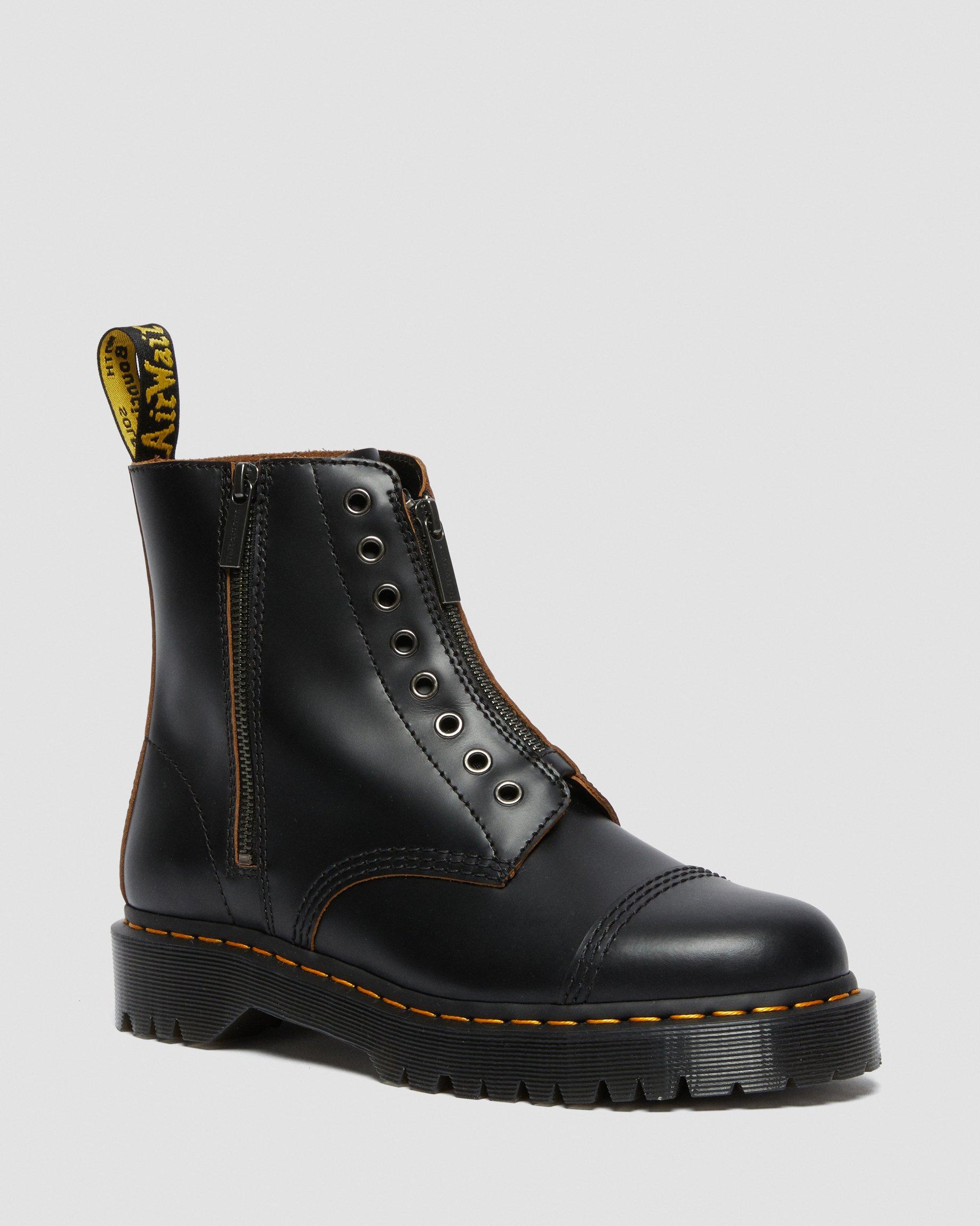 Dr. Martens 1460 Laceless Bex Leather Boots in Black | Lyst