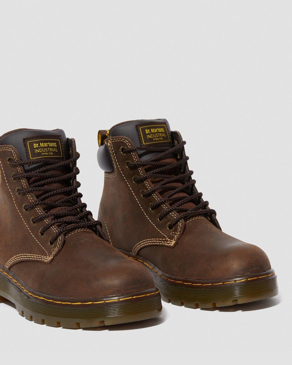 Dr. martens work winch 7 eye steel toe boot hot sale