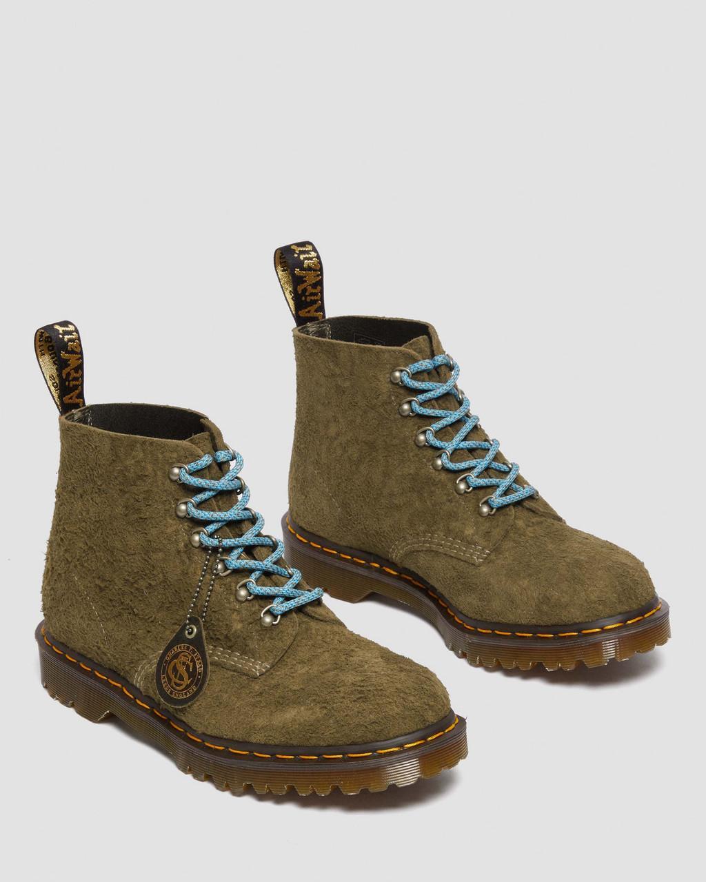 Dr. Martens 101 Made In England Hardware Suede Ankle Boots in Green for Men  | Lyst