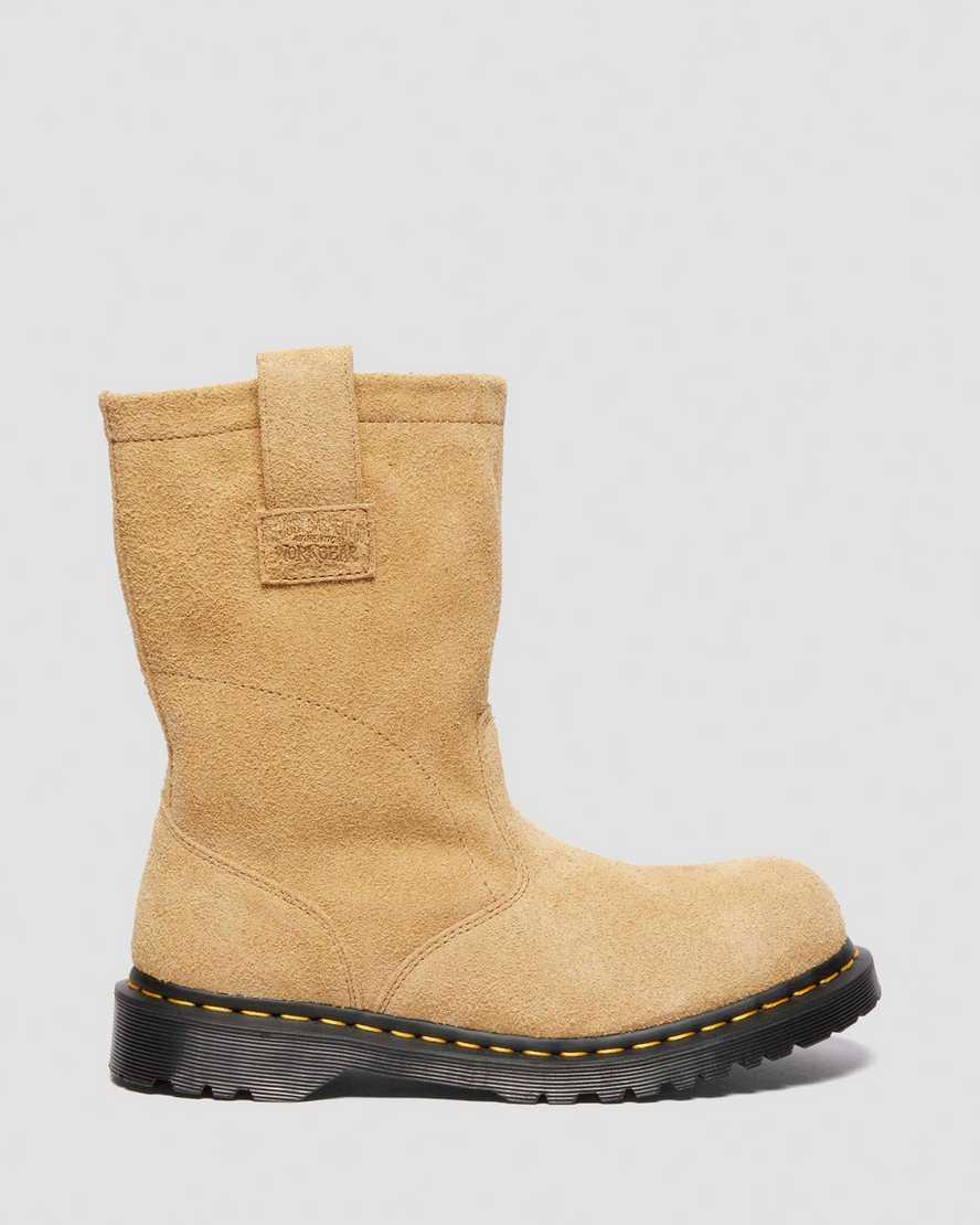 Dr. Martens 2295 Decon Stüssy​ Suede Biker Boots in Natural for