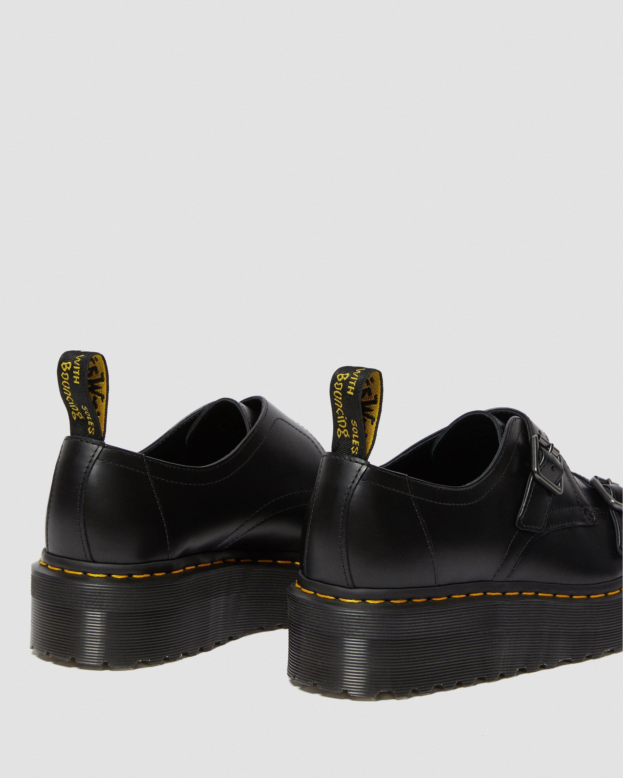 Dr. Martens Sidney Monk Strap Creeper Platform Shoes in Black for Men | Lyst