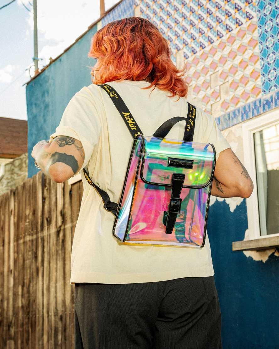 Pink mini backpack clear hotsell