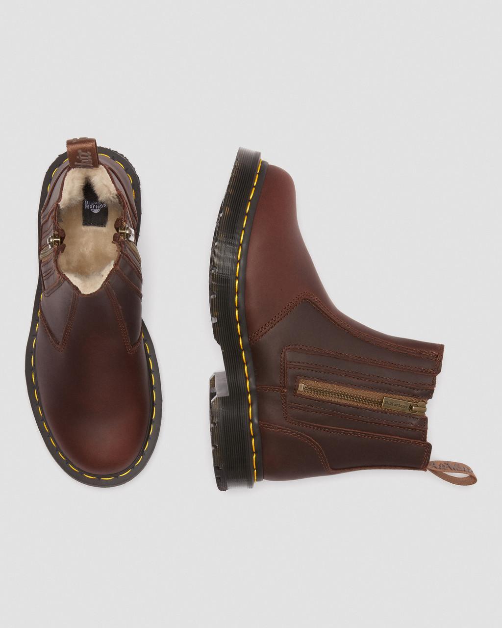 Dr. Martens Leather 2976 Alyson Dm s Wintergrip Chelsea Boots in Brown Lyst