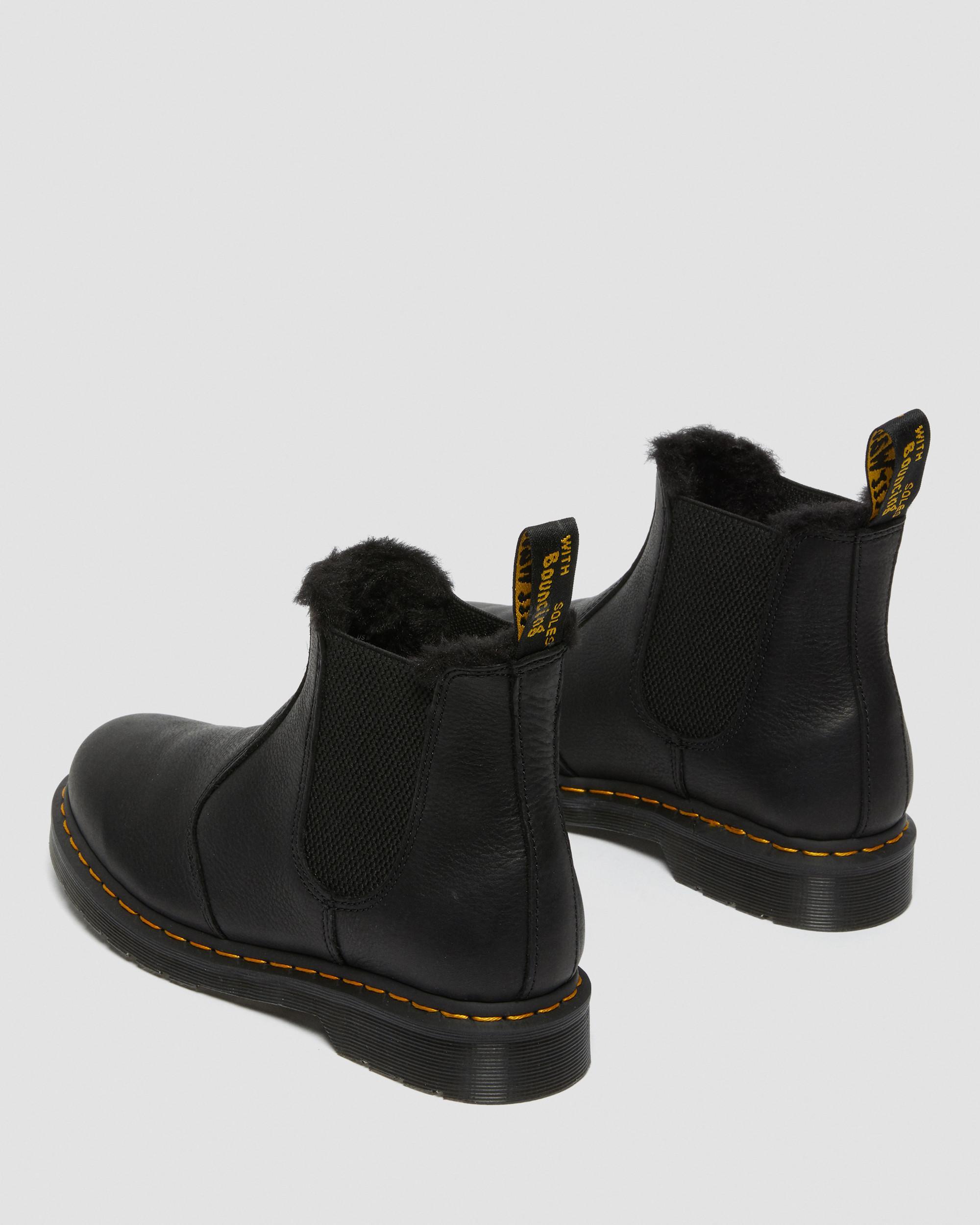 dr martens fur lined chelsea boots