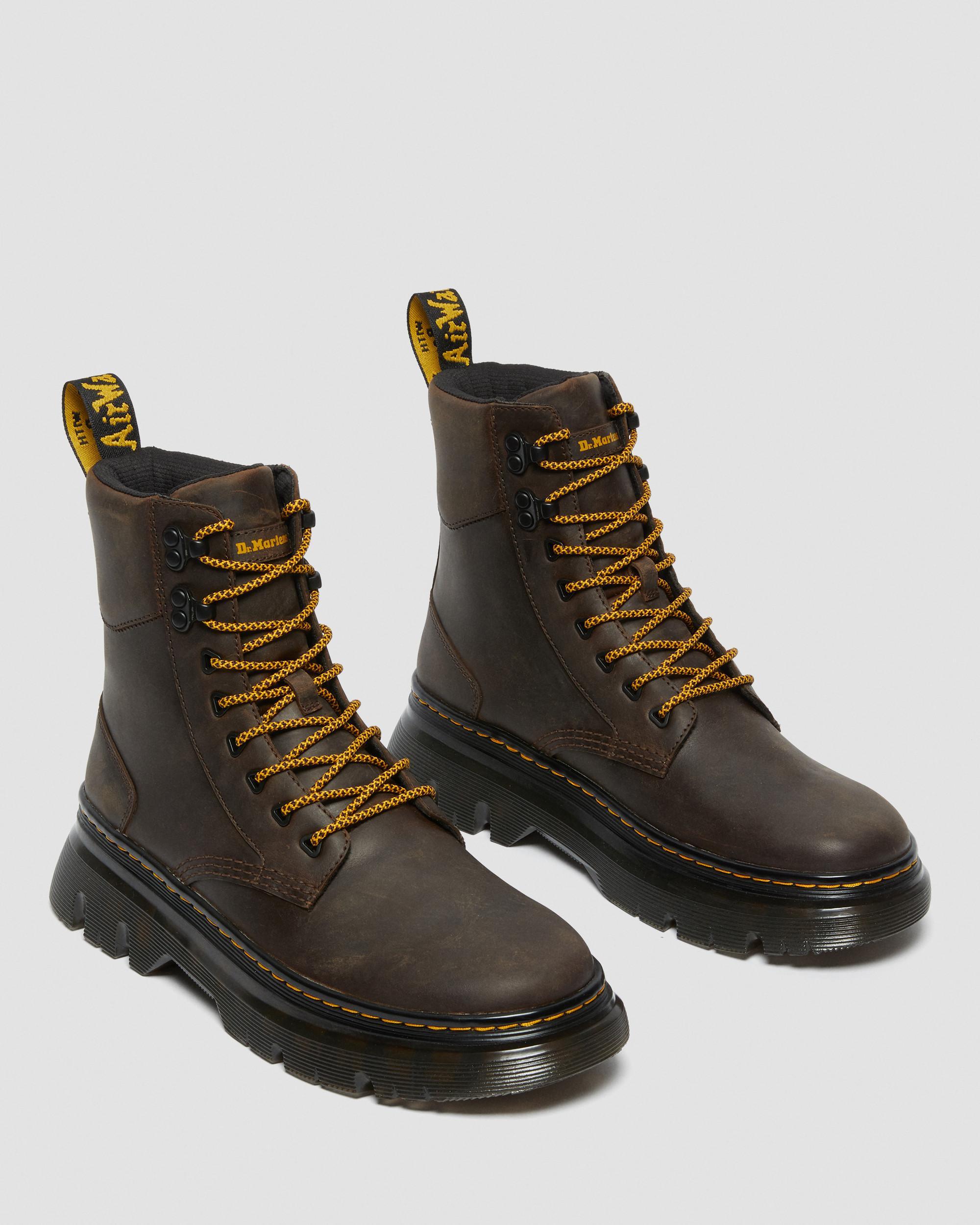 Dr. Martens Tarik Gaucho Crazy Horse Leather Utility Boots Brown Mens 12 Dr Martens Tarik Brown Crazy Horse Leather Platform Boots  main image 4