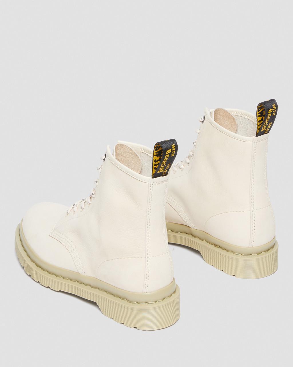 Dr. Martens 1460 Mono Milled Nubuck Leather Lace Up Boots in Natural | Lyst