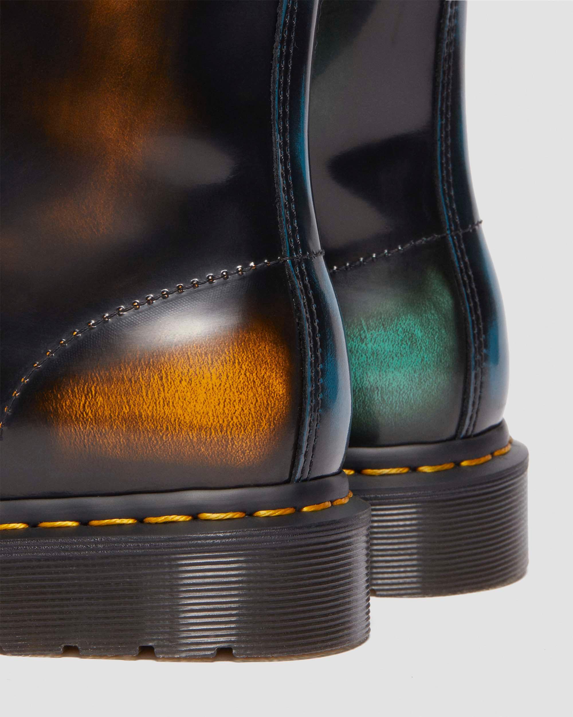 Dr Martens★1460 BRUSH OFF LEATHER LACE UP BOOTS★兼用 Dr. Martens 1460 Brush Off Leather Lace Up Boots in Black