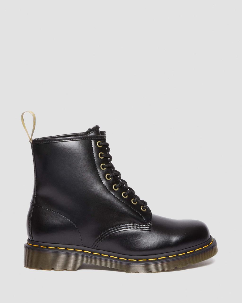 Dr. Martens Vegan 1460 Borg Lined Lace Up Boots in Black for Men | Lyst