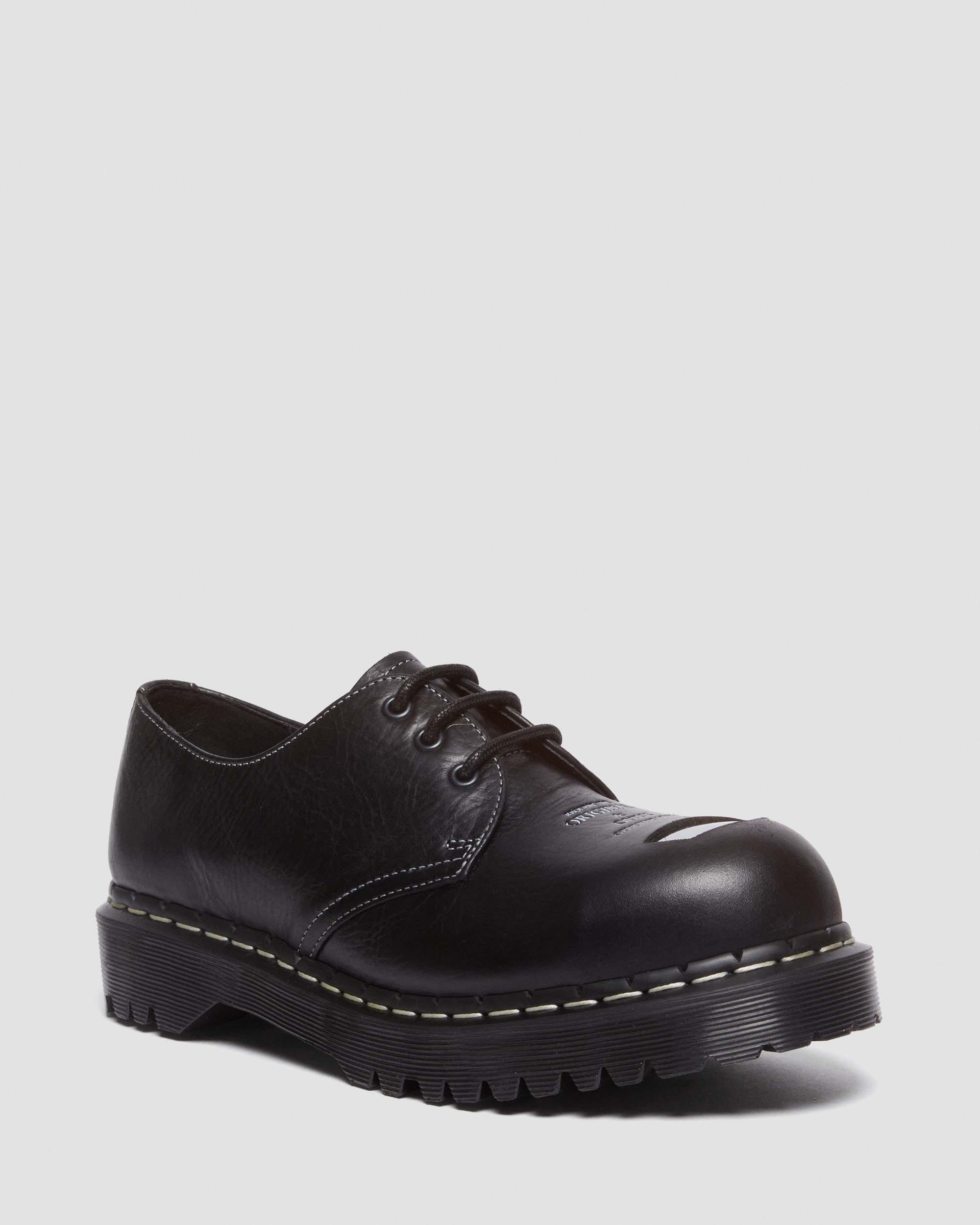 Dr. Martens 1461 Bex Steel Toe Leather Oxford Shoes in Black for Men Lyst UK