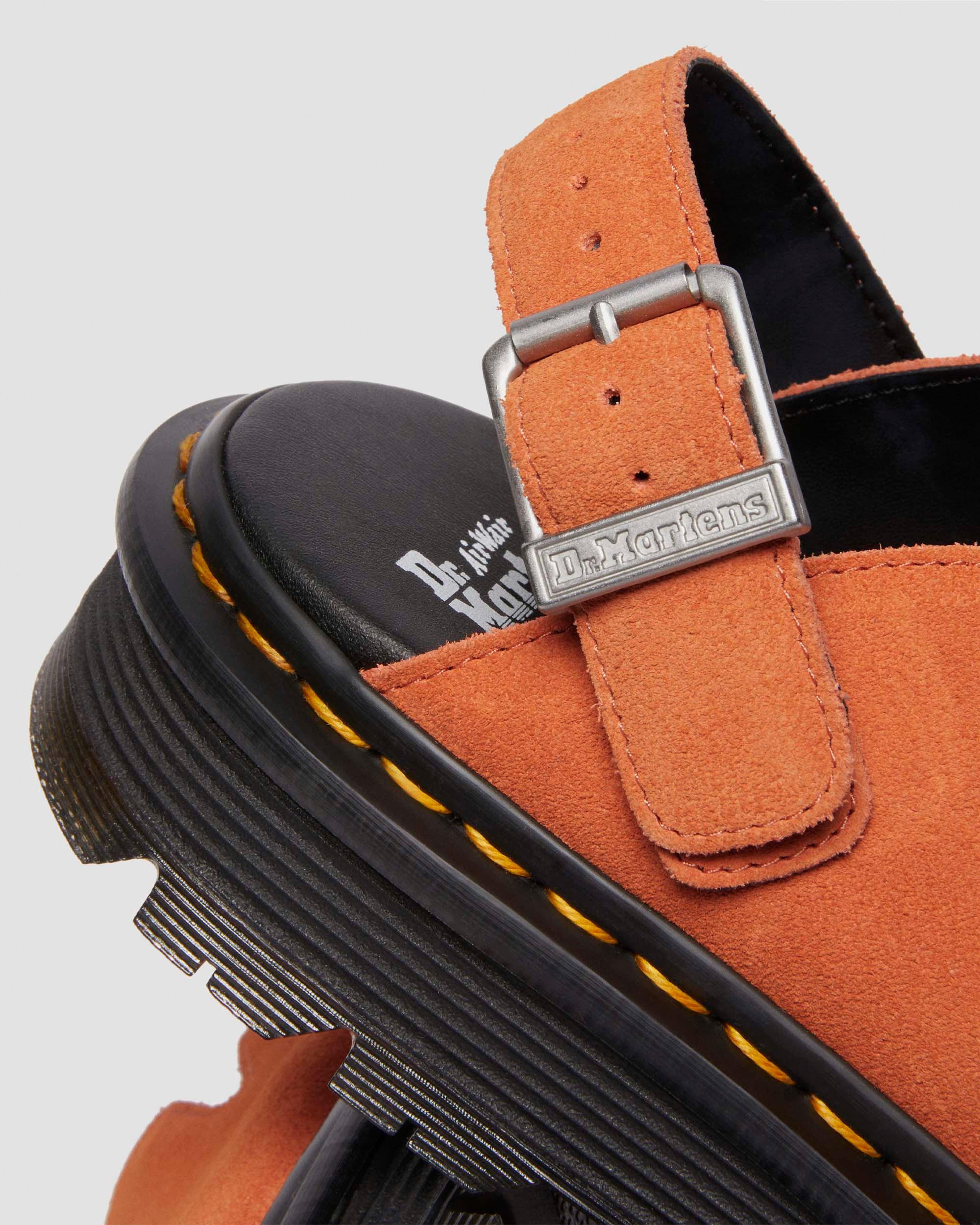 Dr. Martens Zebzag Suede Casual Slingback Platform Mules in