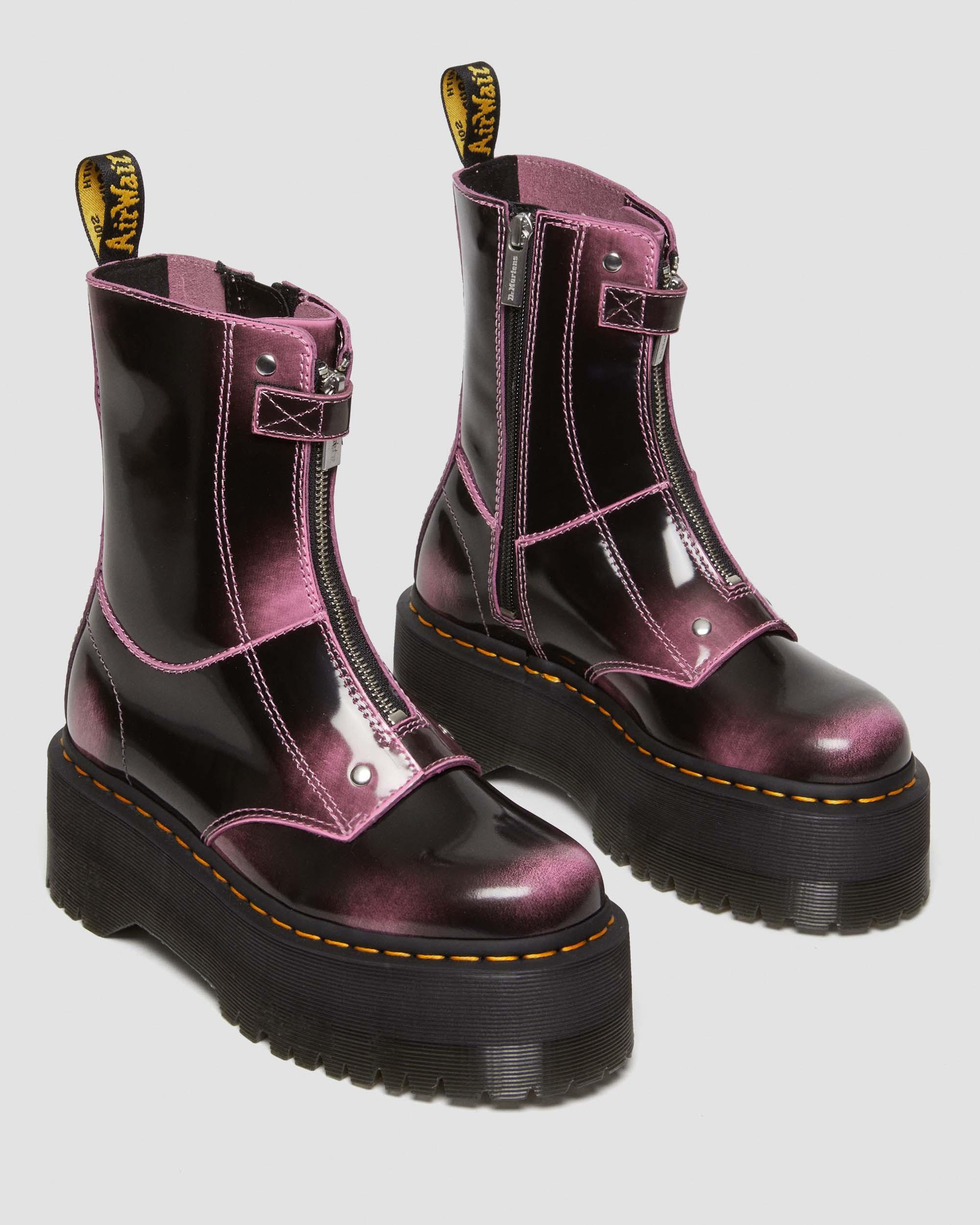Dr. Martens Jetta Hi Max Distressed Leather Platform Boots Dr. Martens Jetta Hi Max Distressed Leather Platform Boots