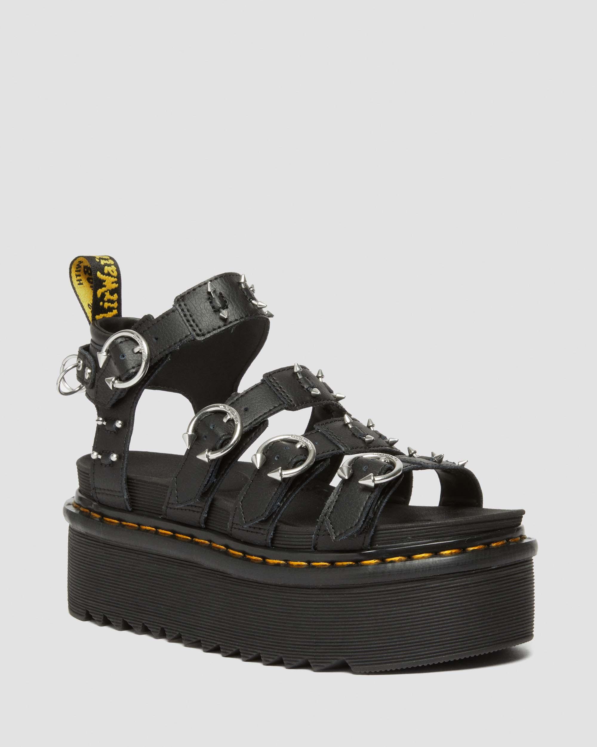 【Dr.Martens】PIERCING PLATFORM SANDALS Dr. Martens Blaire Piercing Leather Platform Sandals in