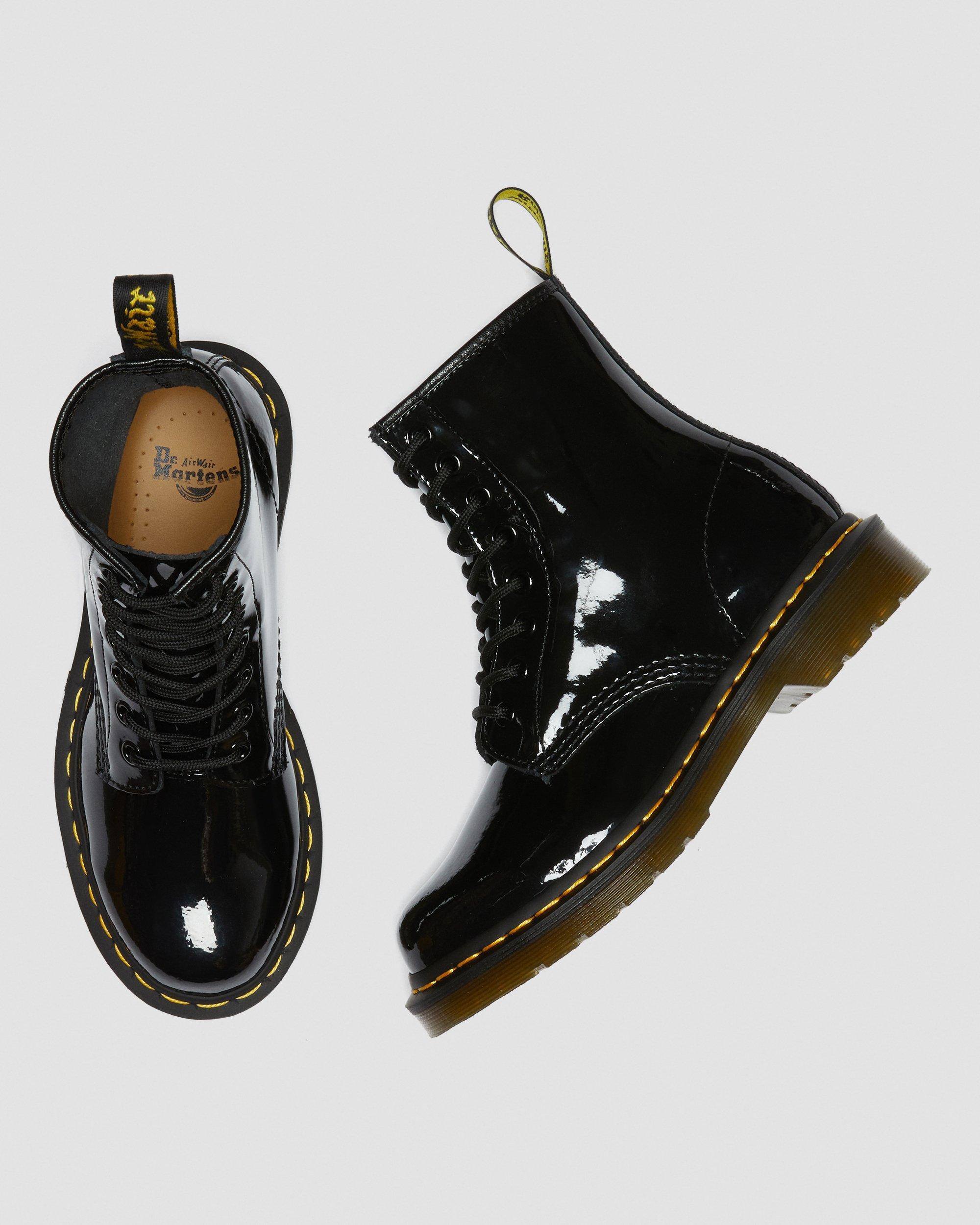 Dr. Martens 1460 Leather Boots Black Patent Lamper - Save 13% | Lyst