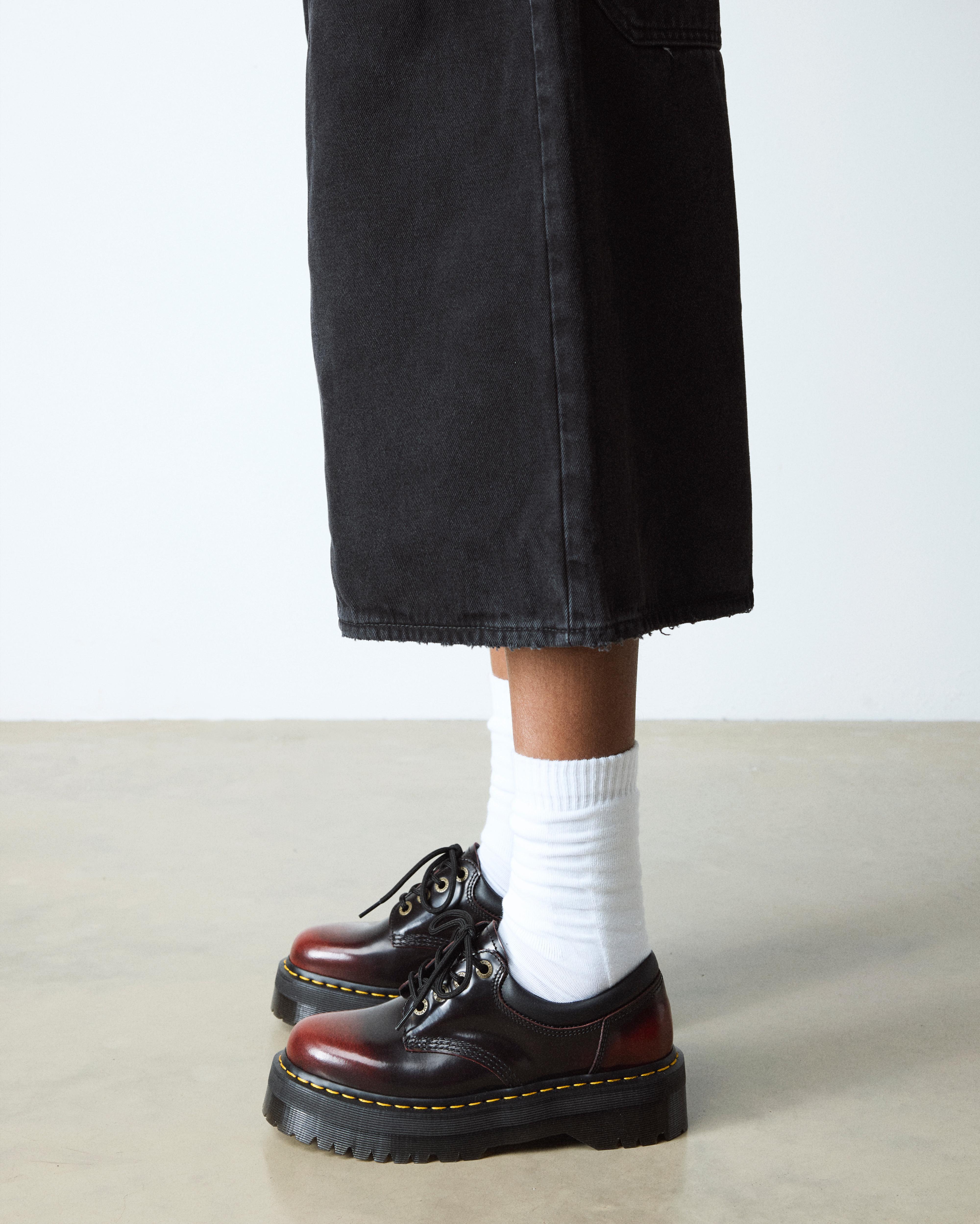 Martens 8053 Quad Arcadia Leather Platform Shoes in Black Lyst